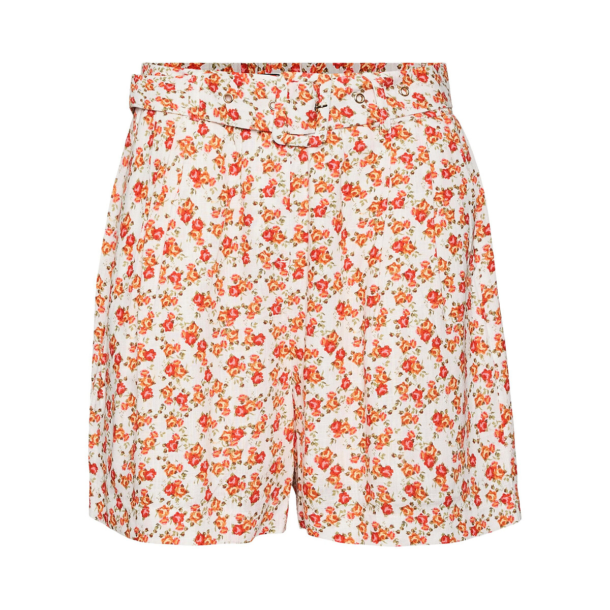 Shorts mit Blumenmuster, normale Bundhöhe von Vero Moda