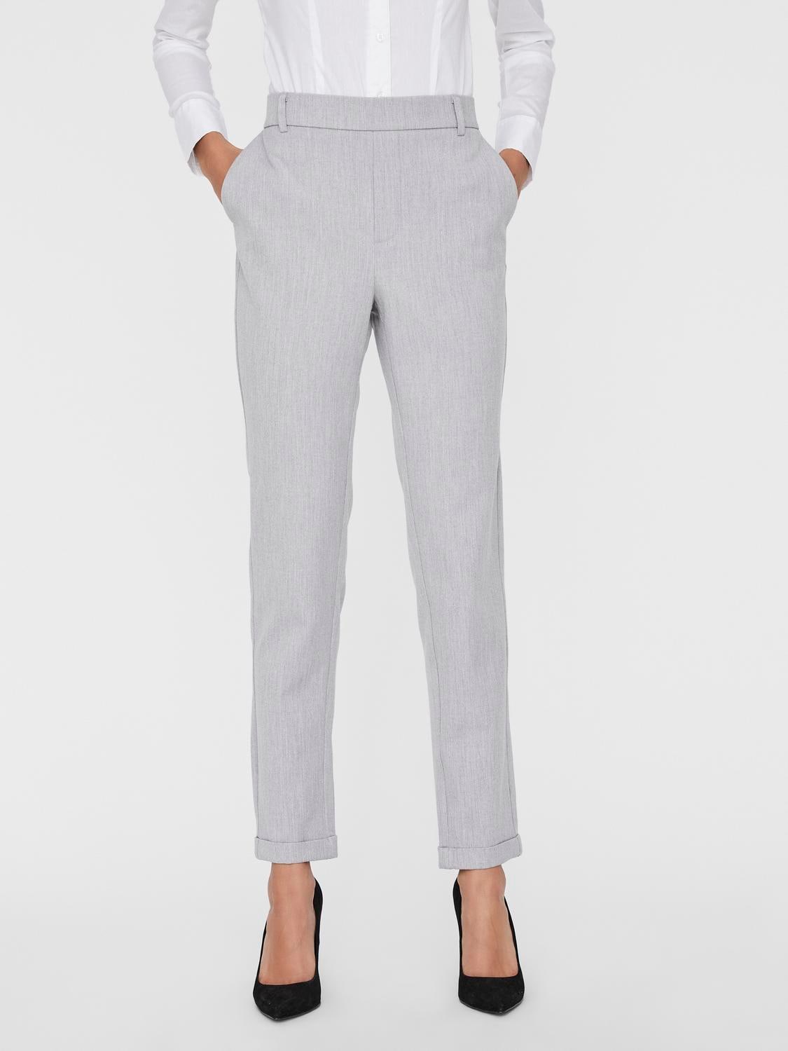 Vero Moda Anzughose »VMMAYA MR LOOSE SOLID PANT NOOS«, knöchelfreie Form mit Saumaufschlag