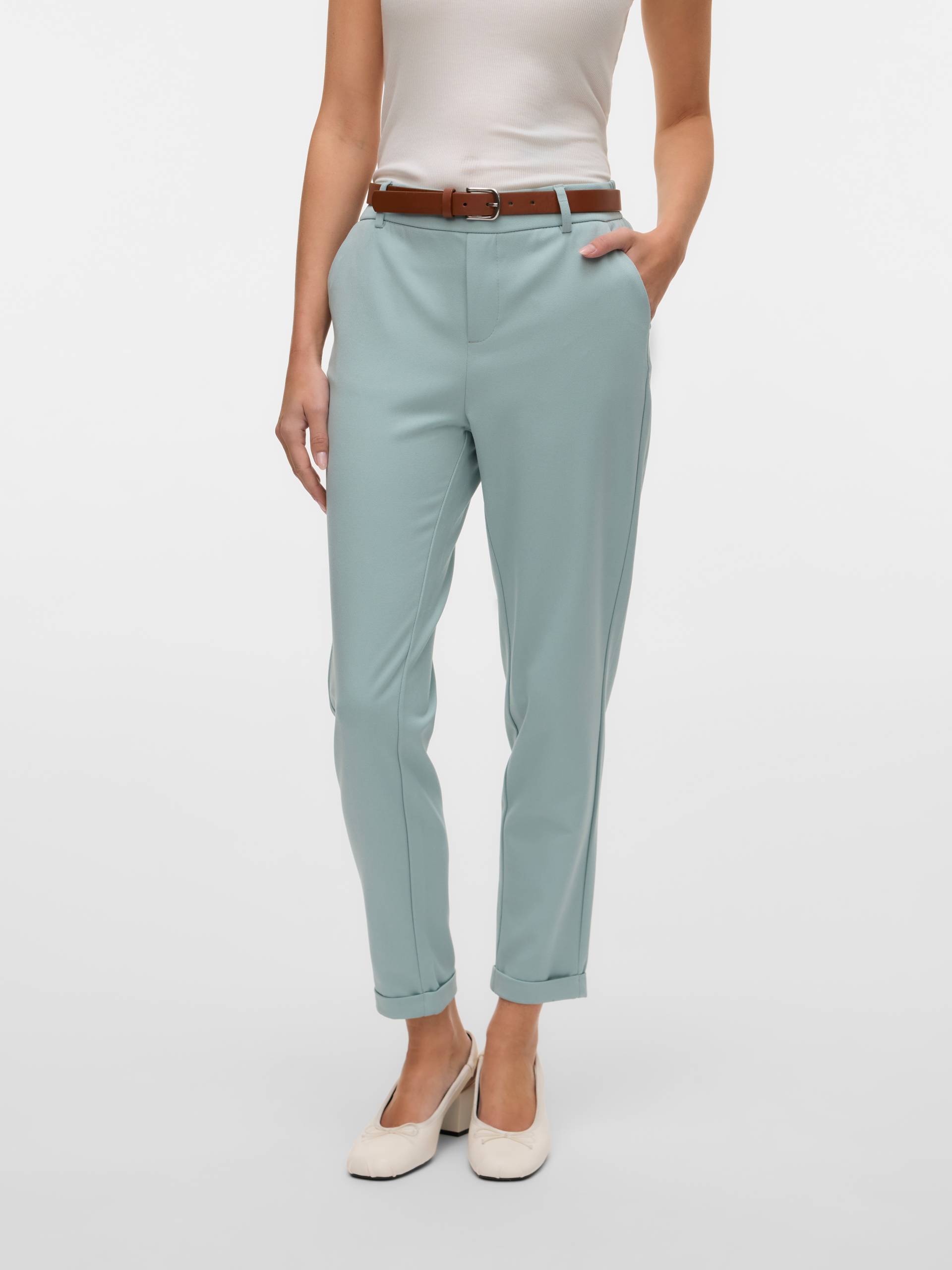 Vero Moda Anzughose »VMMAYA MR LOOSE SOLID PANT NOOS«, knöchelfreie Form mit Saumaufschlag von Vero Moda