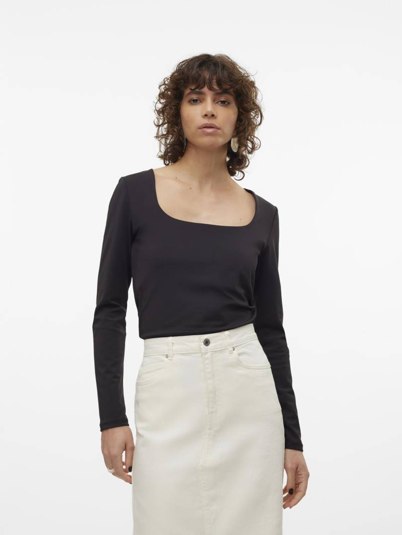 Vero Moda Blusenshirt »VMMILLION LS SQUARE TOP 2-WAY JRS« von Vero Moda