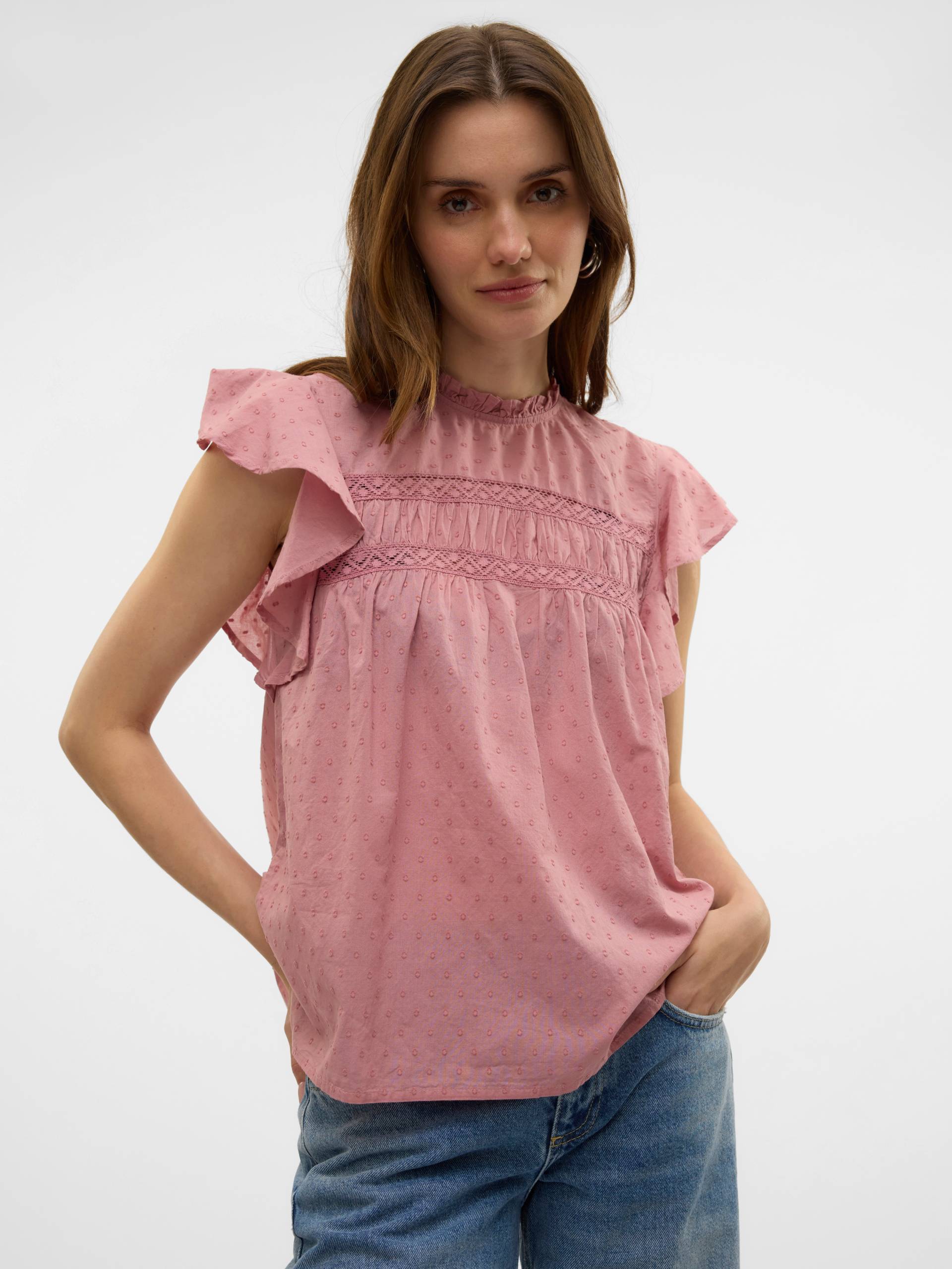 Vero Moda Blusenshirt »VMTRINE SL LACE TOP WVN NOOS« Vero Moda Blusenshirt »VMTRINE SL LACE TOP WVN NOOS« von Vero Moda