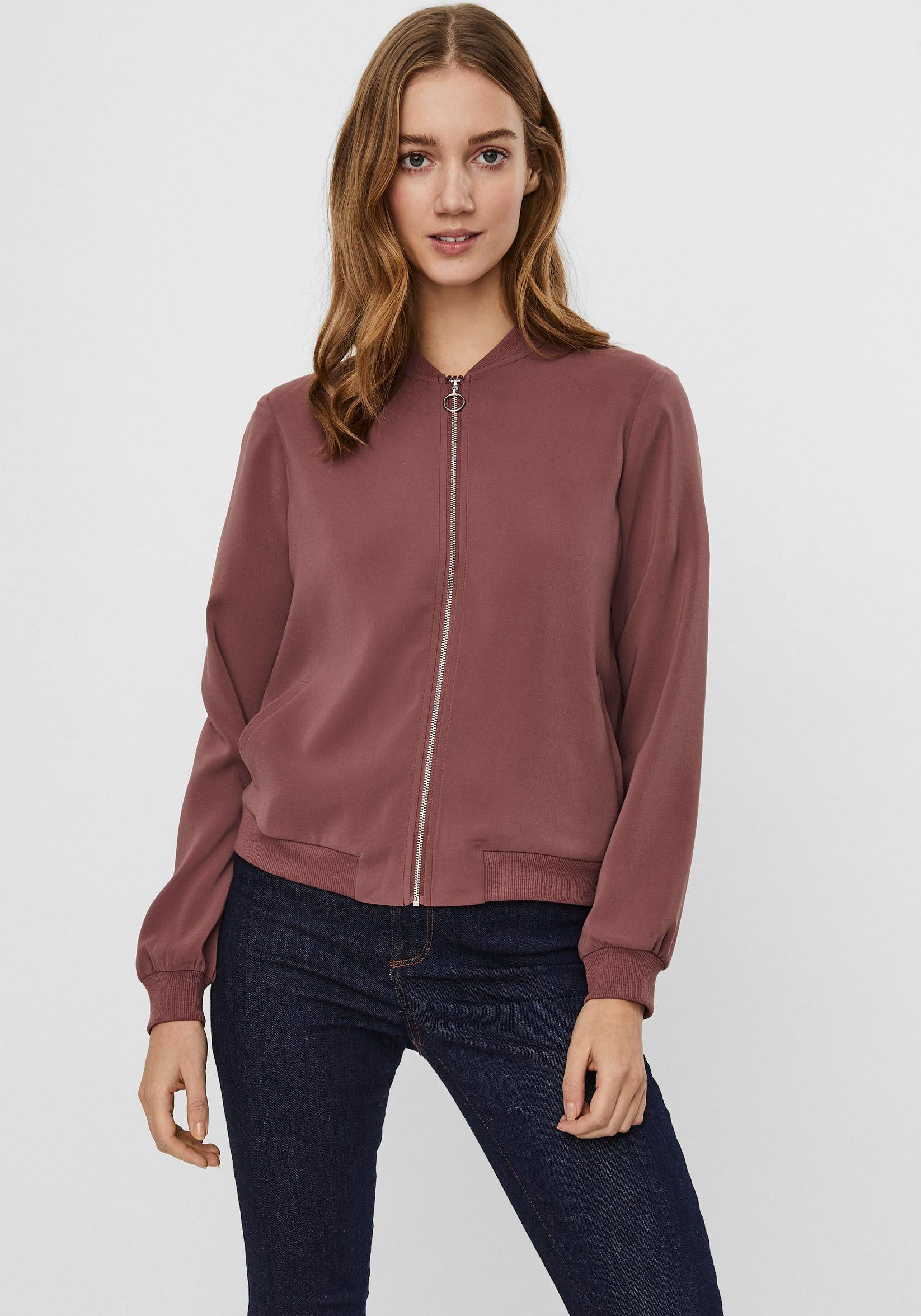 Vero Moda Bomberjacke »VMCOCO L/S BOMBER«, in modisch kurzer Form von Vero Moda