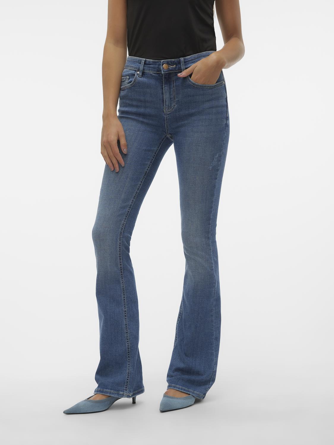 Vero Moda Bootcut-Jeans »VMFLASH MR FLARED JEANS LI347 GA NOOS« von Vero Moda