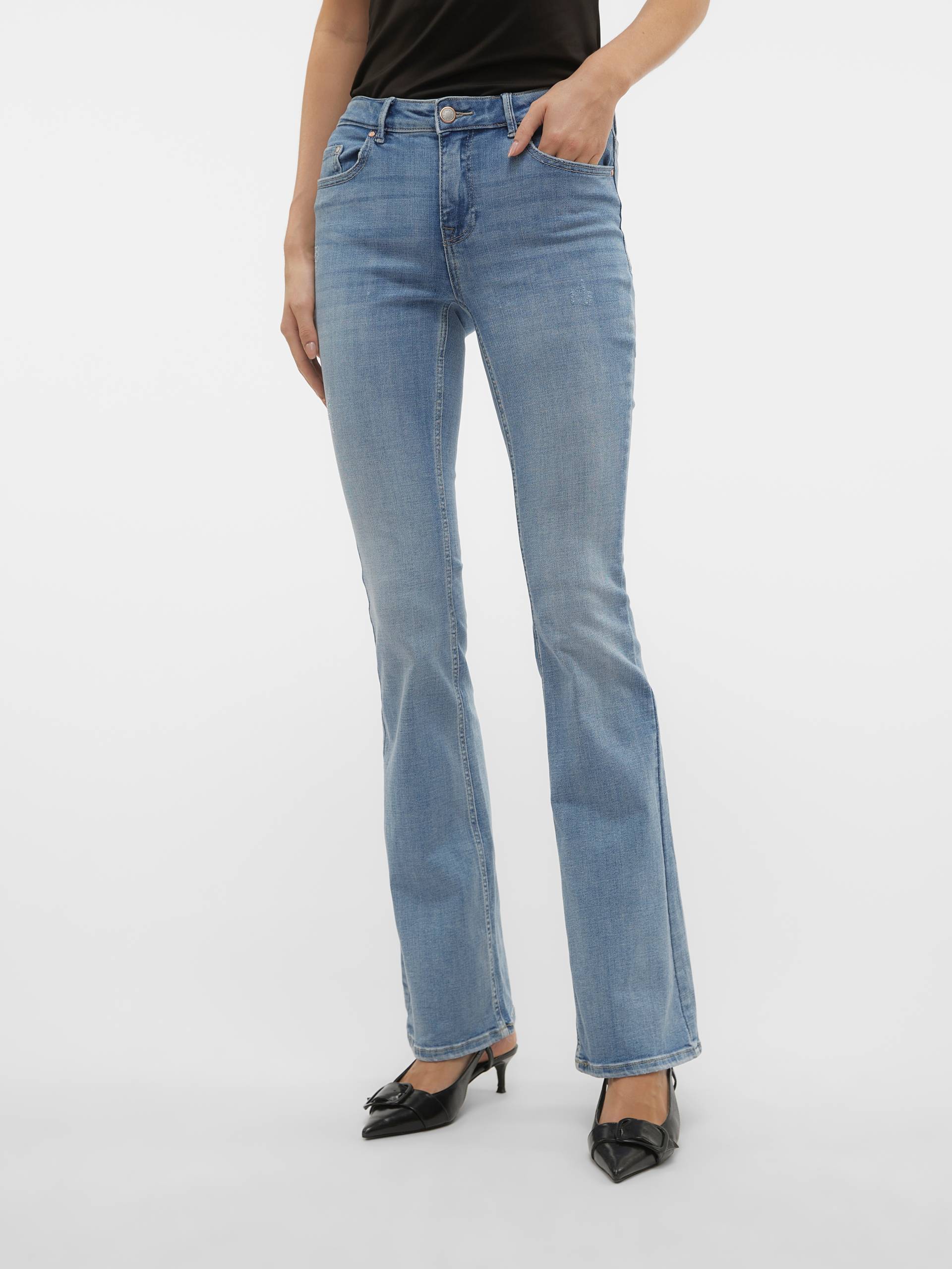 Vero Moda Bootcut-Jeans »VMFLASH MR FLARED JEANS LI371 GA NOOS« von Vero Moda