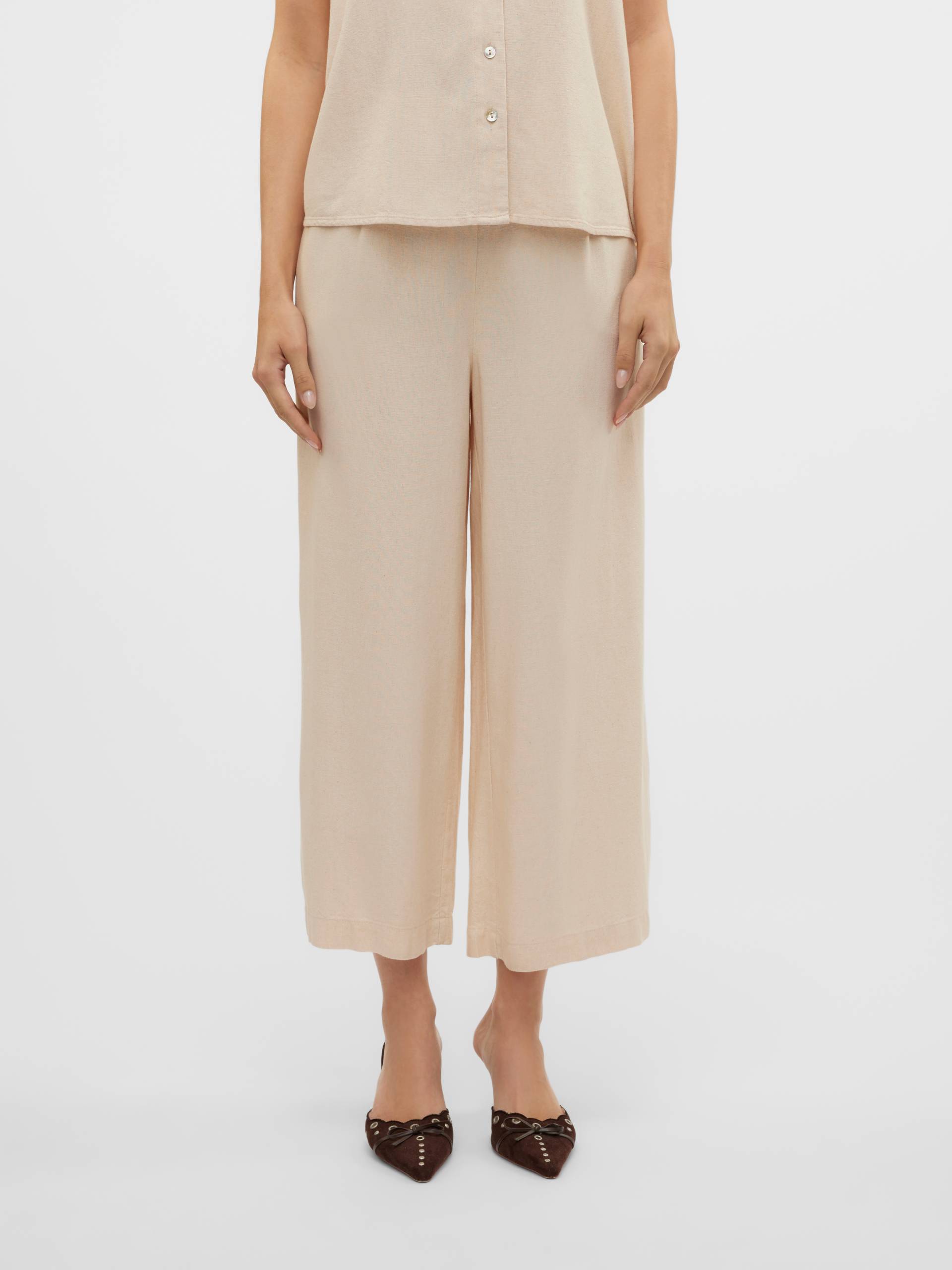 Vero Moda Culotte »VMMYMILO H/W CULOTTE PANT WVN GA«, mit Leinen von Vero Moda