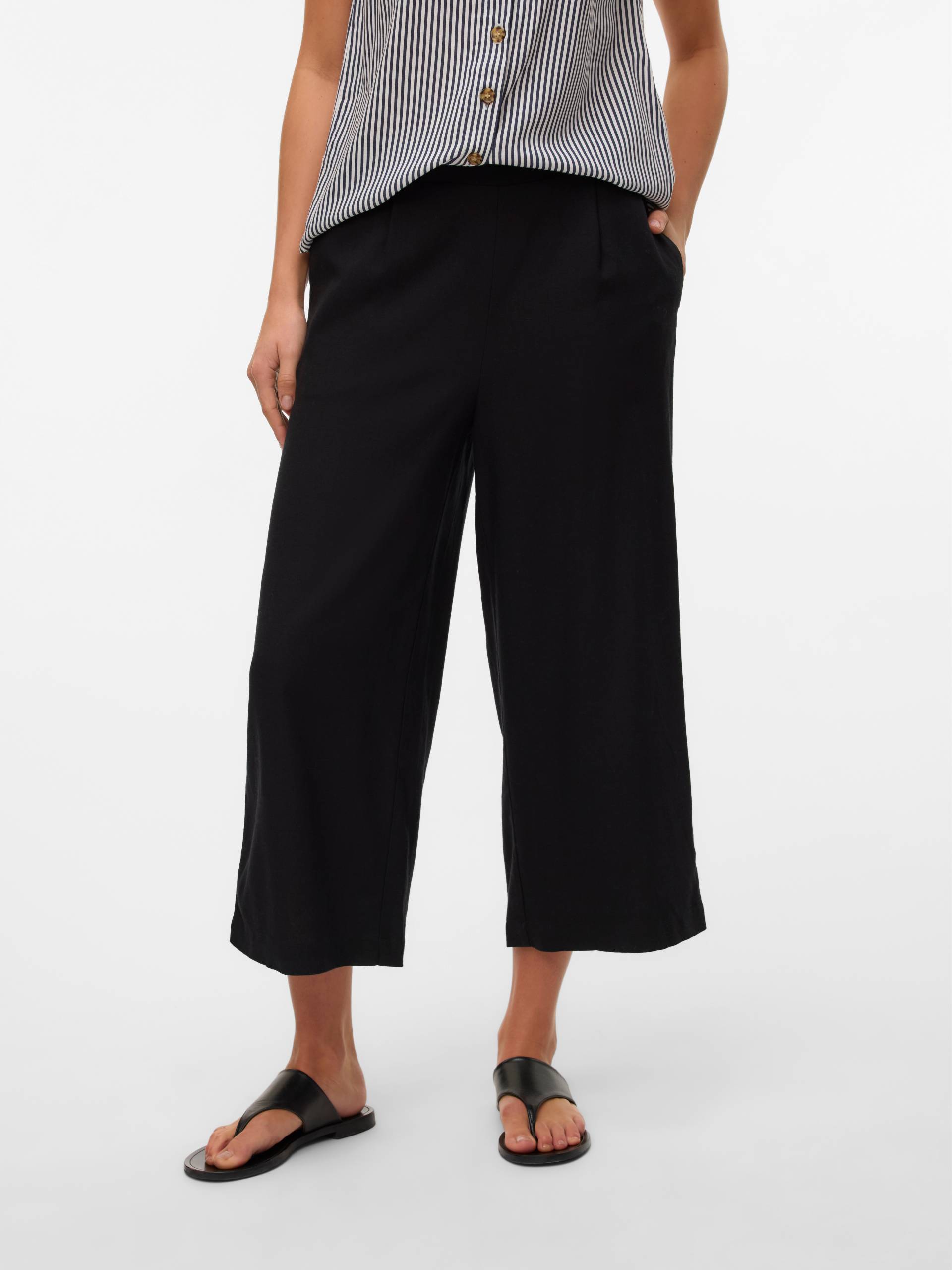 Vero Moda Culotte »VMMYMILO H/W CULOTTE PANT WVN GA«, mit Leinen Vero Moda Culotte »VMMYMILO H/W CULOTTE PANT WVN GA«, mit Leinen von Vero Moda