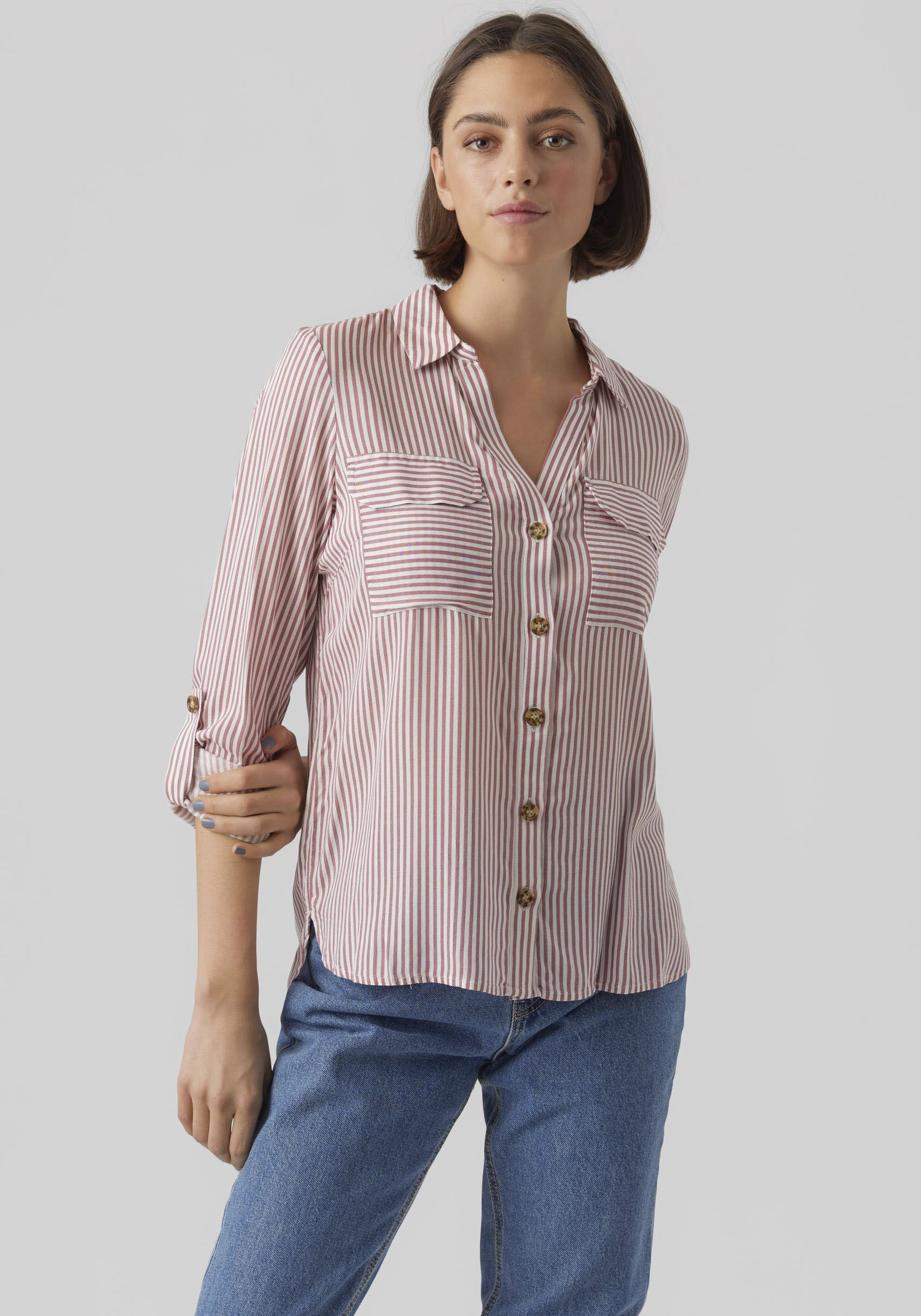 Vero Moda Hemdbluse »VMBUMPY L/S SHIRT NEW WVN GA NOOS« Vero Moda Hemdbluse »VMBUMPY L/S SHIRT NEW WVN GA NOOS« von Vero Moda