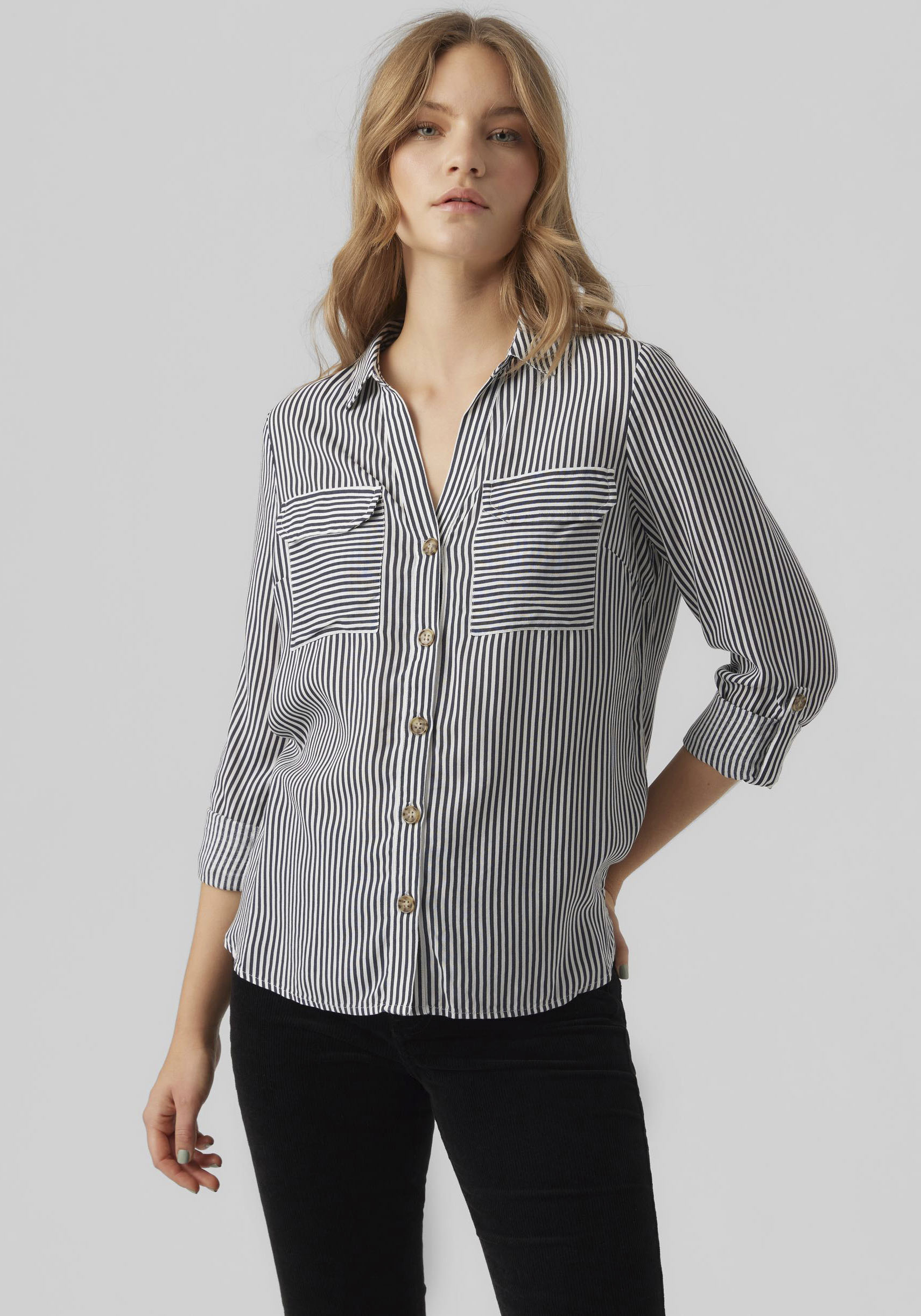 Vero Moda Hemdbluse »VMBUMPY L/S SHIRT NEW WVN GA NOOS« Vero Moda Hemdbluse »VMBUMPY L/S SHIRT NEW WVN GA NOOS« von Vero Moda