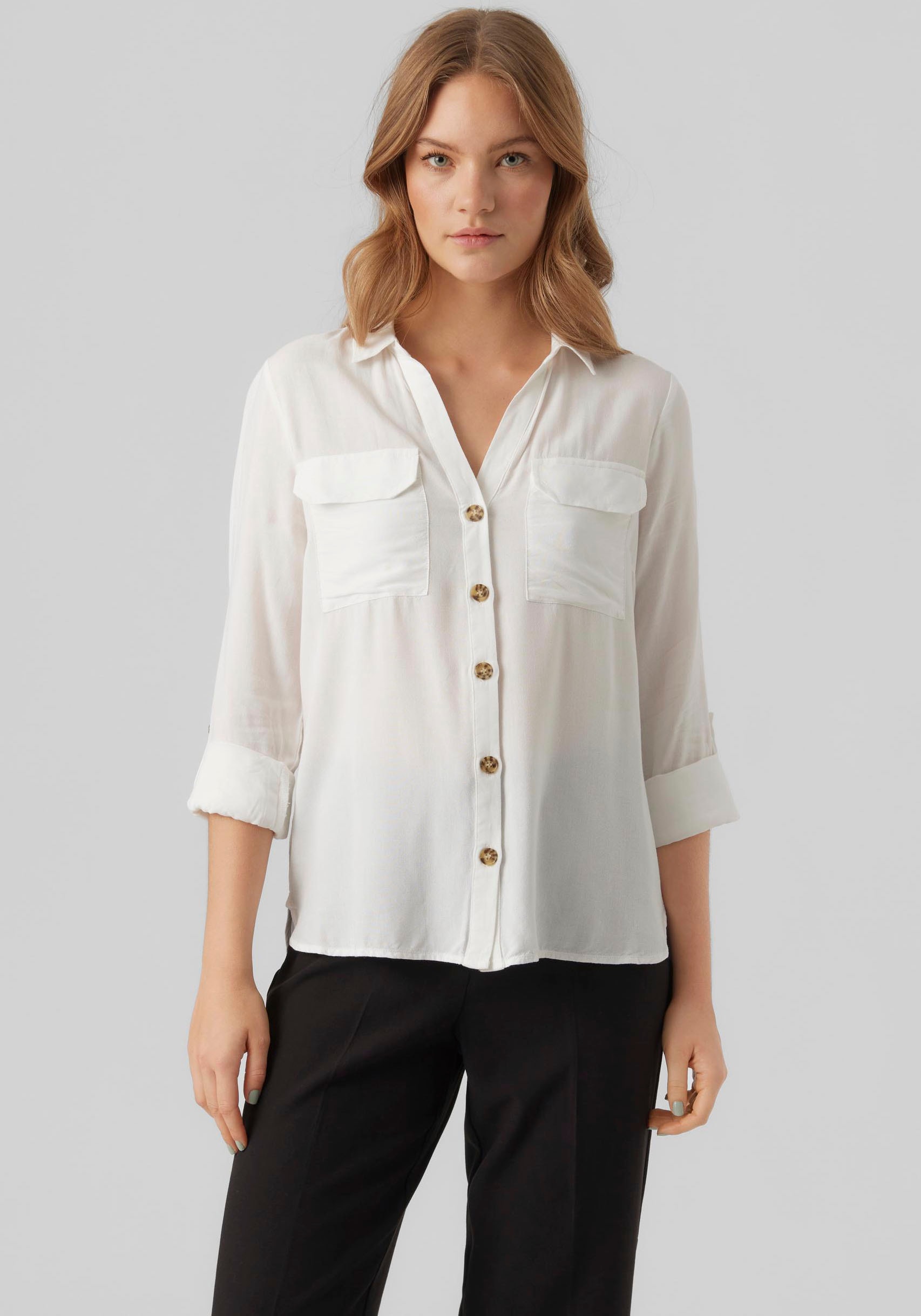 Vero Moda Hemdbluse »VMBUMPY L/S SHIRT NEW WVN GA NOOS« Vero Moda Hemdbluse »VMBUMPY L/S SHIRT NEW WVN GA NOOS« von Vero Moda
