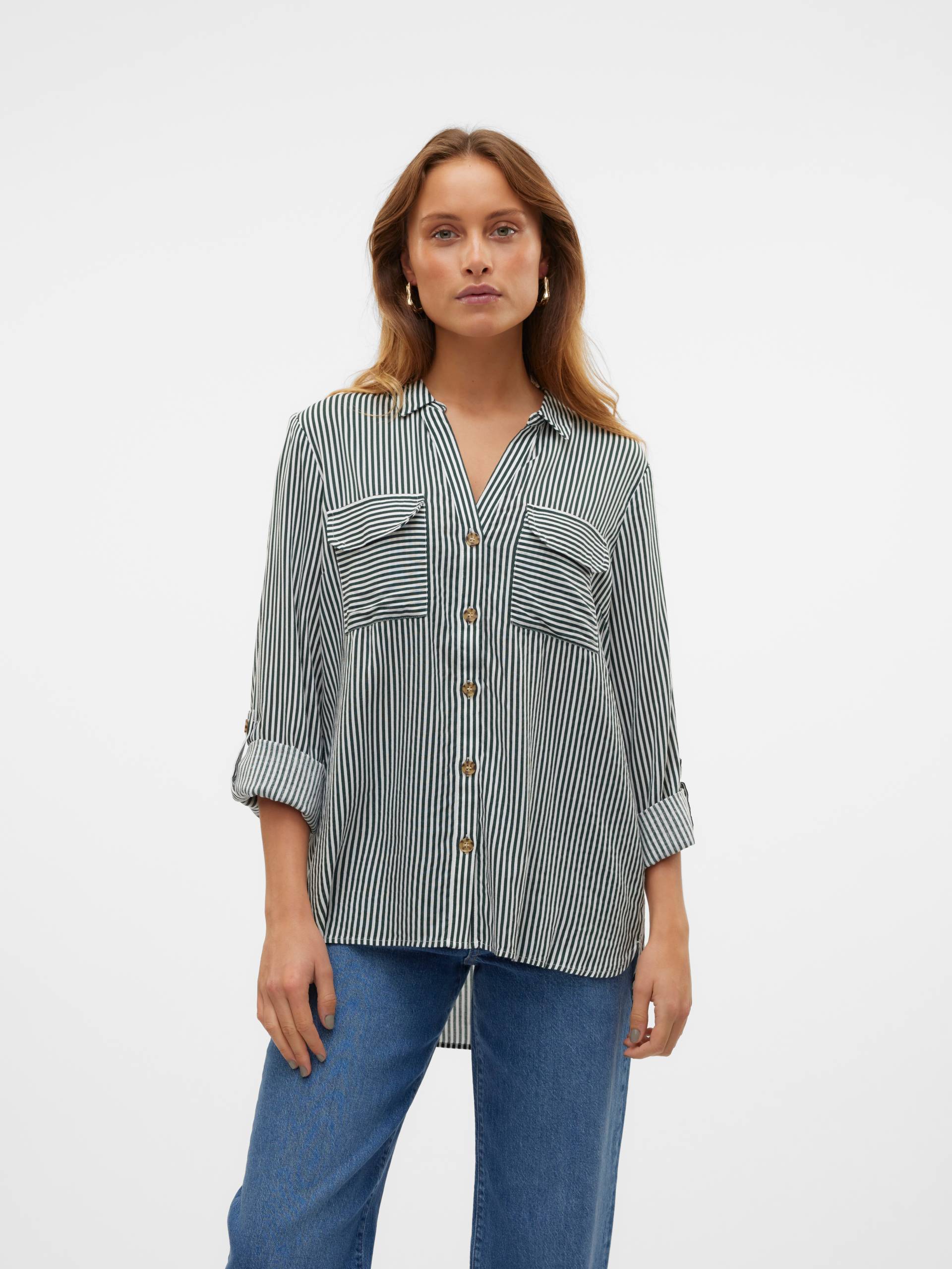 Vero Moda Hemdbluse »VMBUMPY L/S SHIRT NEW WVN GA NOOS« von Vero Moda