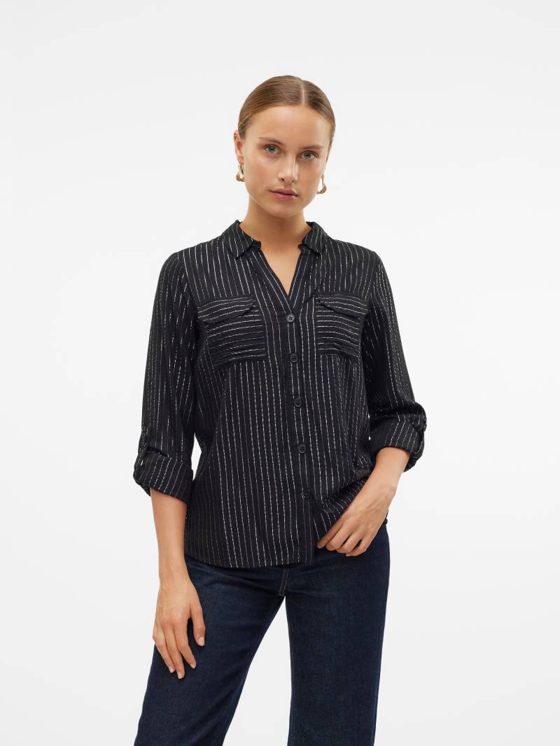 Vero Moda Hemdbluse »VMBUMPY LS GLITTER SHIRT WVN GA NOOS«, mit Glitzereffekt von Vero Moda