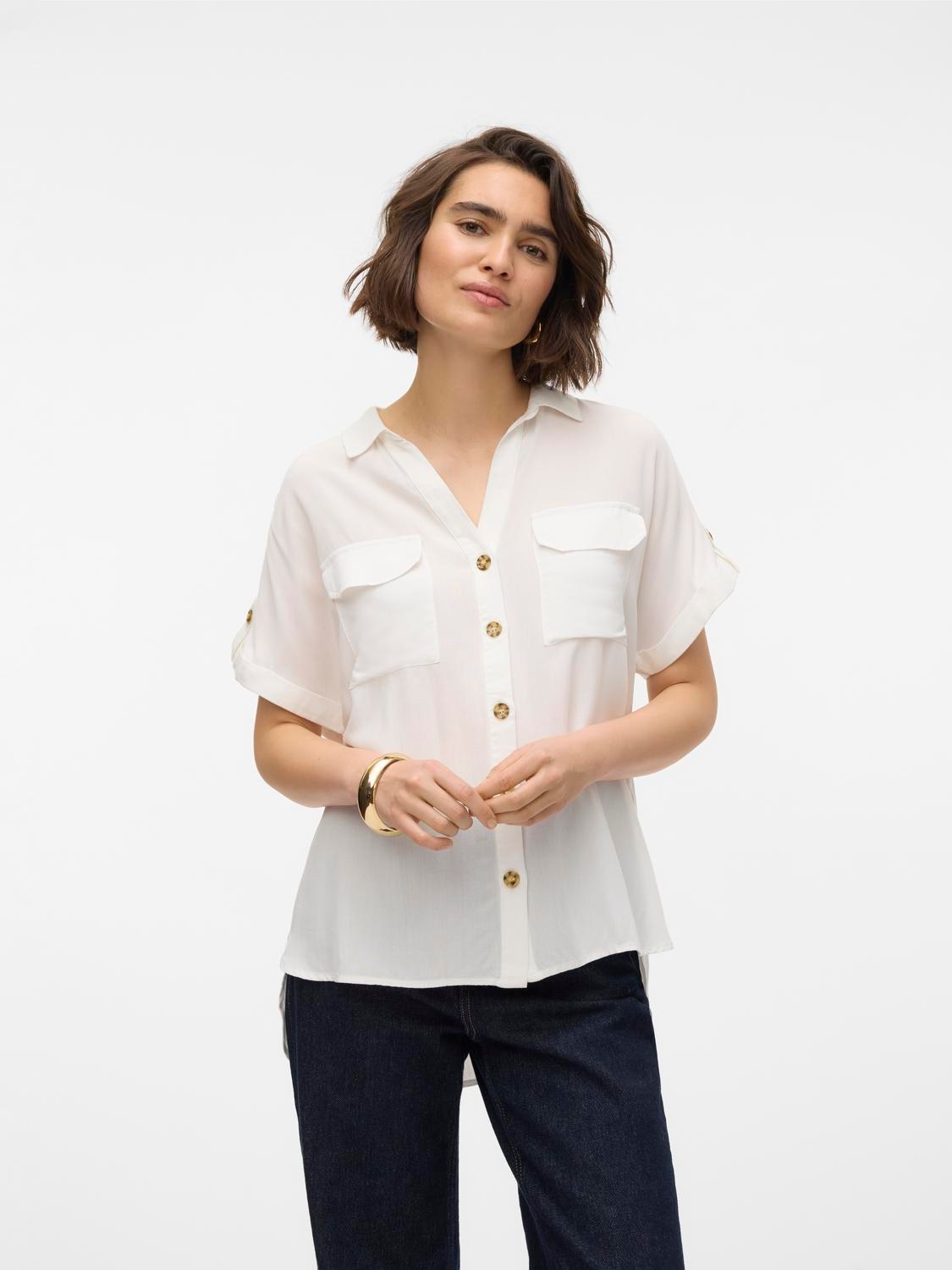 Vero Moda Hemdbluse »VMBUMPY S/S SHIRT WVN GA NOOS« von Vero Moda