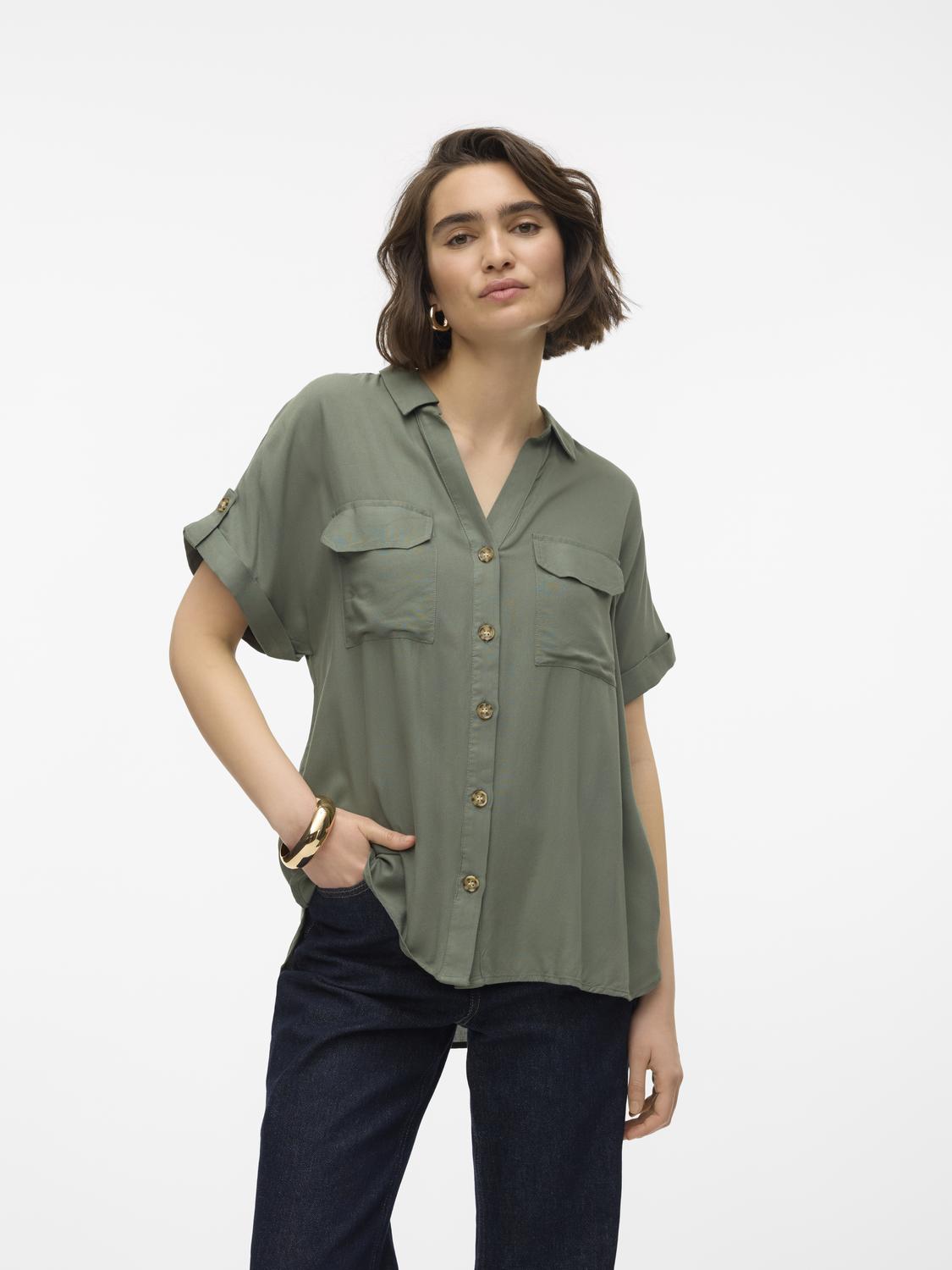 Vero Moda Hemdbluse »VMBUMPY S/S SHIRT WVN GA NOOS« Vero Moda Hemdbluse »VMBUMPY S/S SHIRT WVN GA NOOS« von Vero Moda