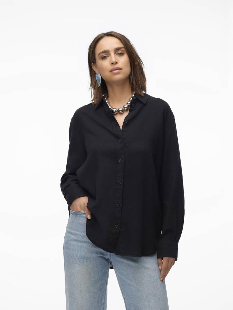 Vero Moda Hemdbluse »VMLINN LINEN LS SHIRT WVN NOOS«, hochwertige Qaulität mit Leinen von Vero Moda