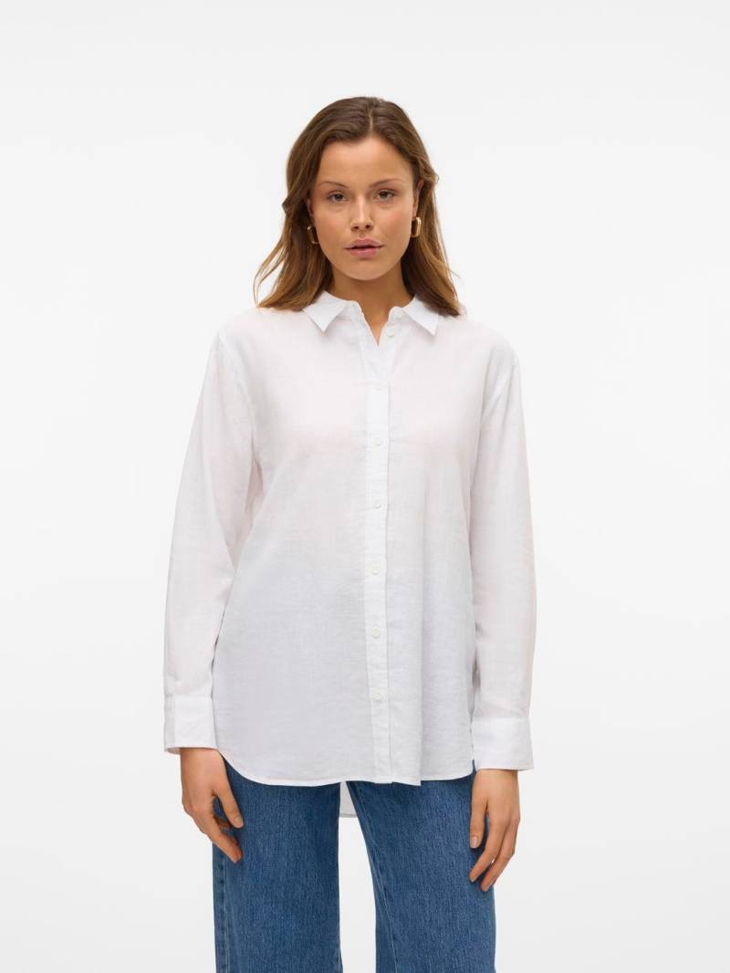 Vero Moda Hemdbluse »VMLINN LINEN LS SHIRT WVN NOOS«, hochwertige Qaulität mit Leinen von Vero Moda