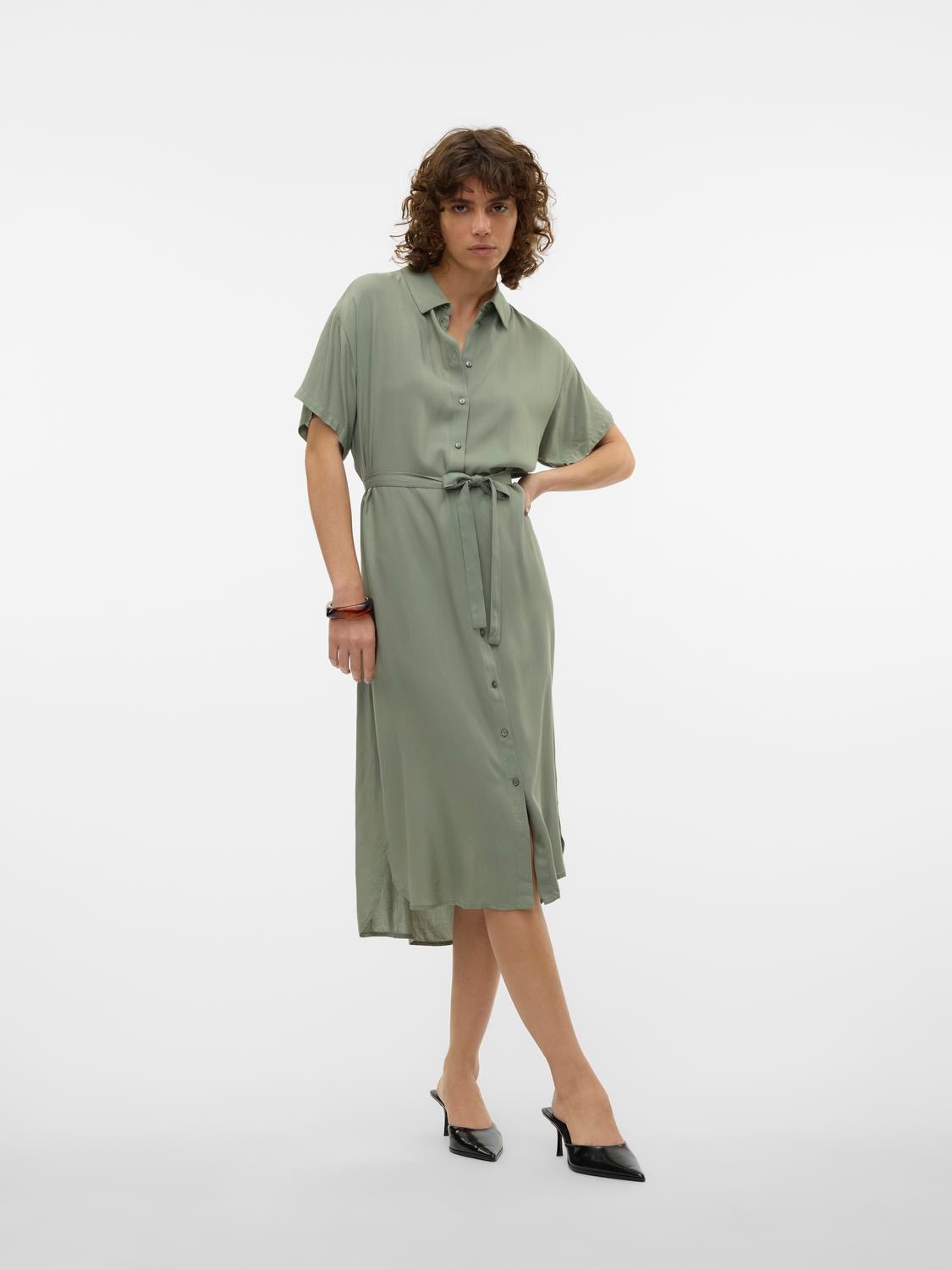 Vero Moda Hemdblusenkleid »VMBUMPY SS CALF SHIRT DRESS NOOS« Vero Moda Hemdblusenkleid »VMBUMPY SS CALF SHIRT DRESS NOOS« von Vero Moda