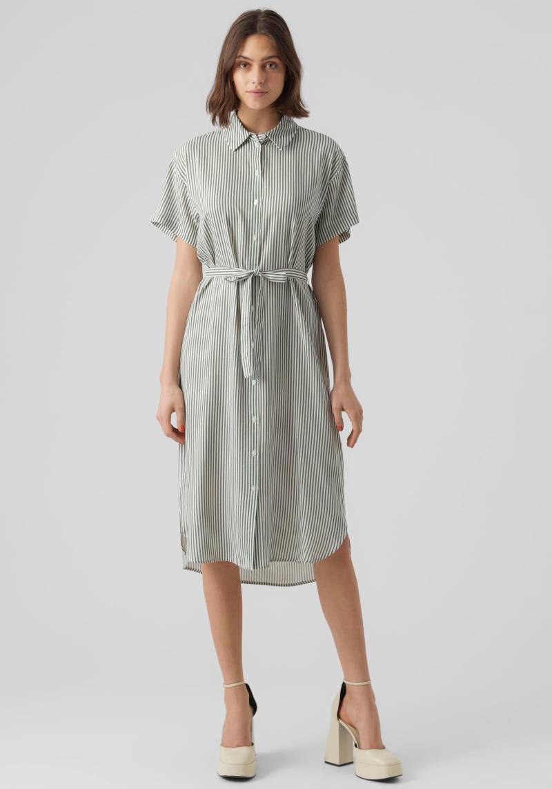 Vero Moda Hemdblusenkleid »VMBUMPY SS CALF SHIRT DRESS NOOS« von Vero Moda