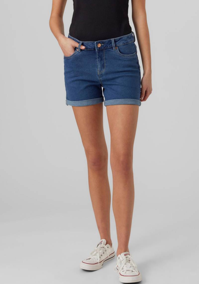 Vero Moda Jeansshorts »VMLUNA MR FOLD SHORTS MIX GA NOOS«, mit Umschlagsaum von Vero Moda