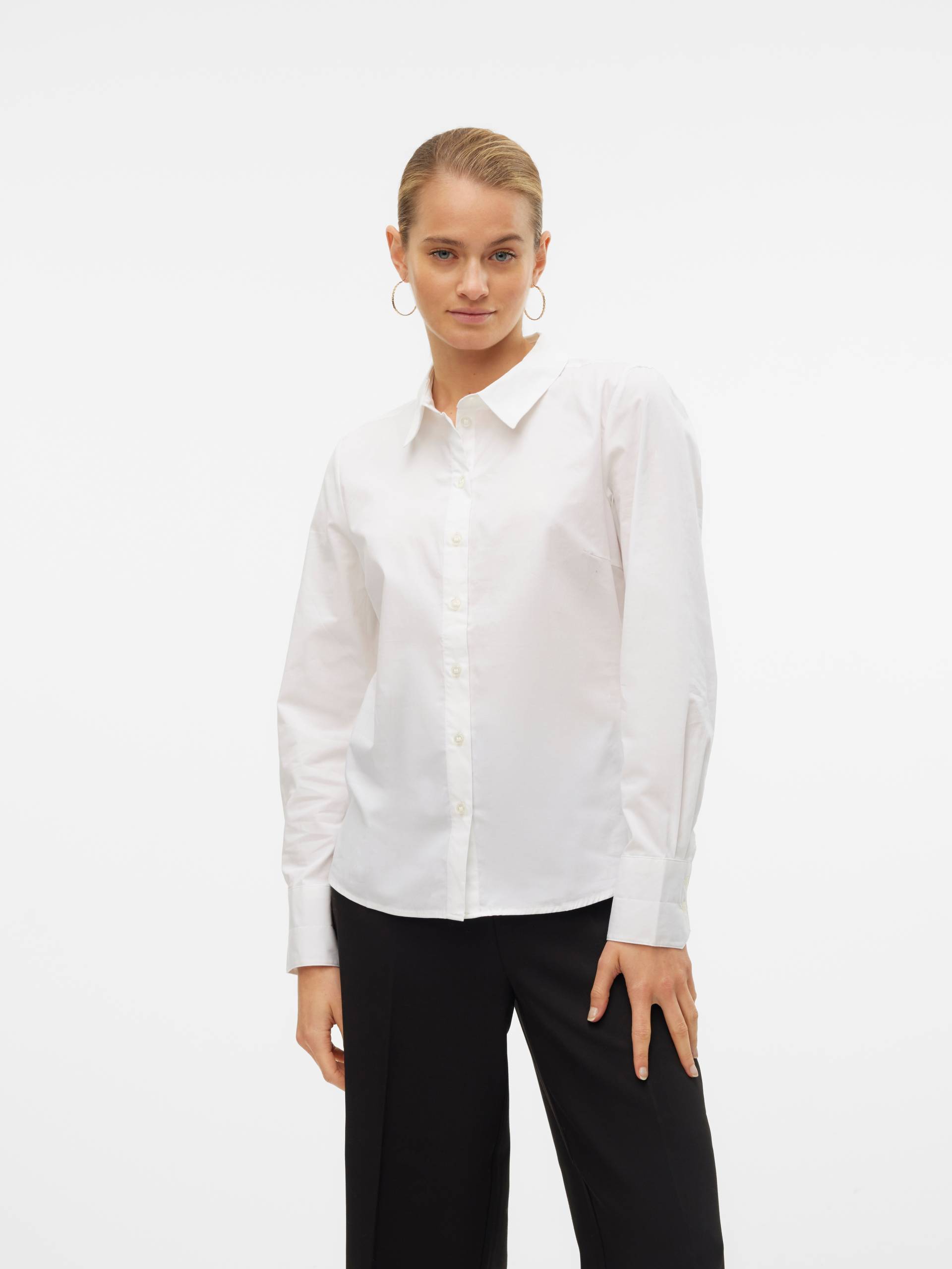 Vero Moda Klassische Bluse »VMANNA LS FITTED SHIRT WVN GA NOOS« von Vero Moda