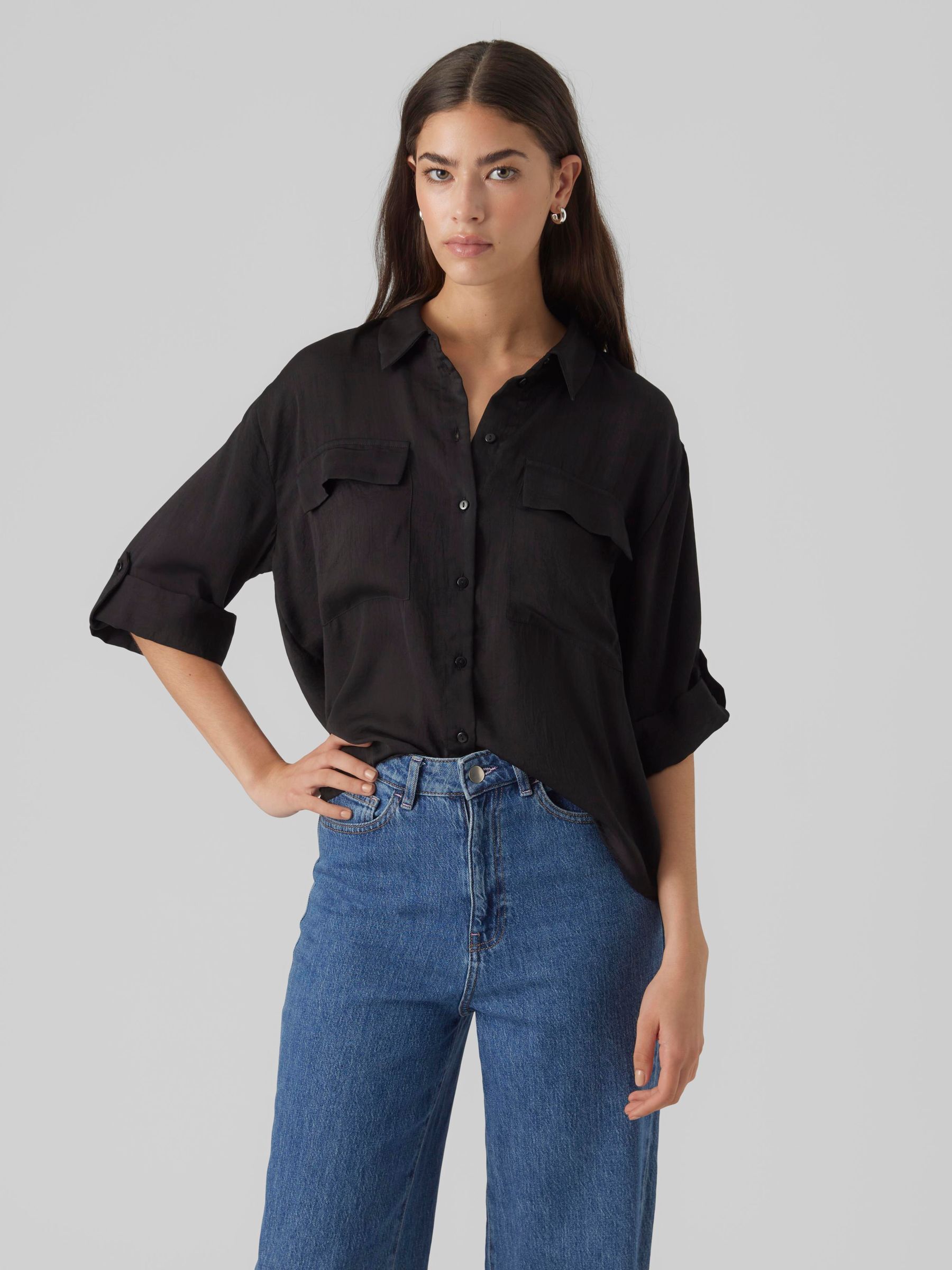 Vero Moda Kurzarmbluse »VMFABIANA 3/4 SHIRT VMA NOOS« Vero Moda Kurzarmbluse »VMFABIANA 3/4 SHIRT VMA NOOS« von Vero Moda