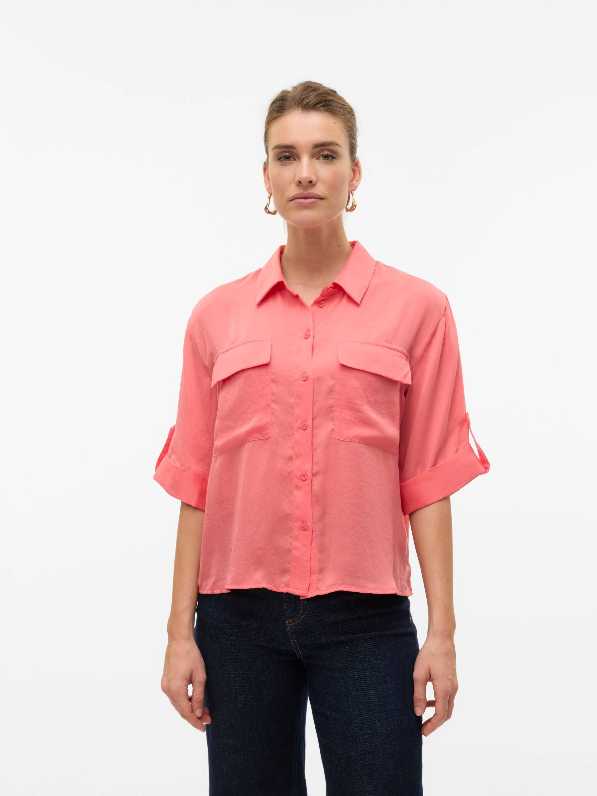 Vero Moda Kurzarmbluse »VMFABIANA 3/4 SHIRT VMA NOOS« von Vero Moda