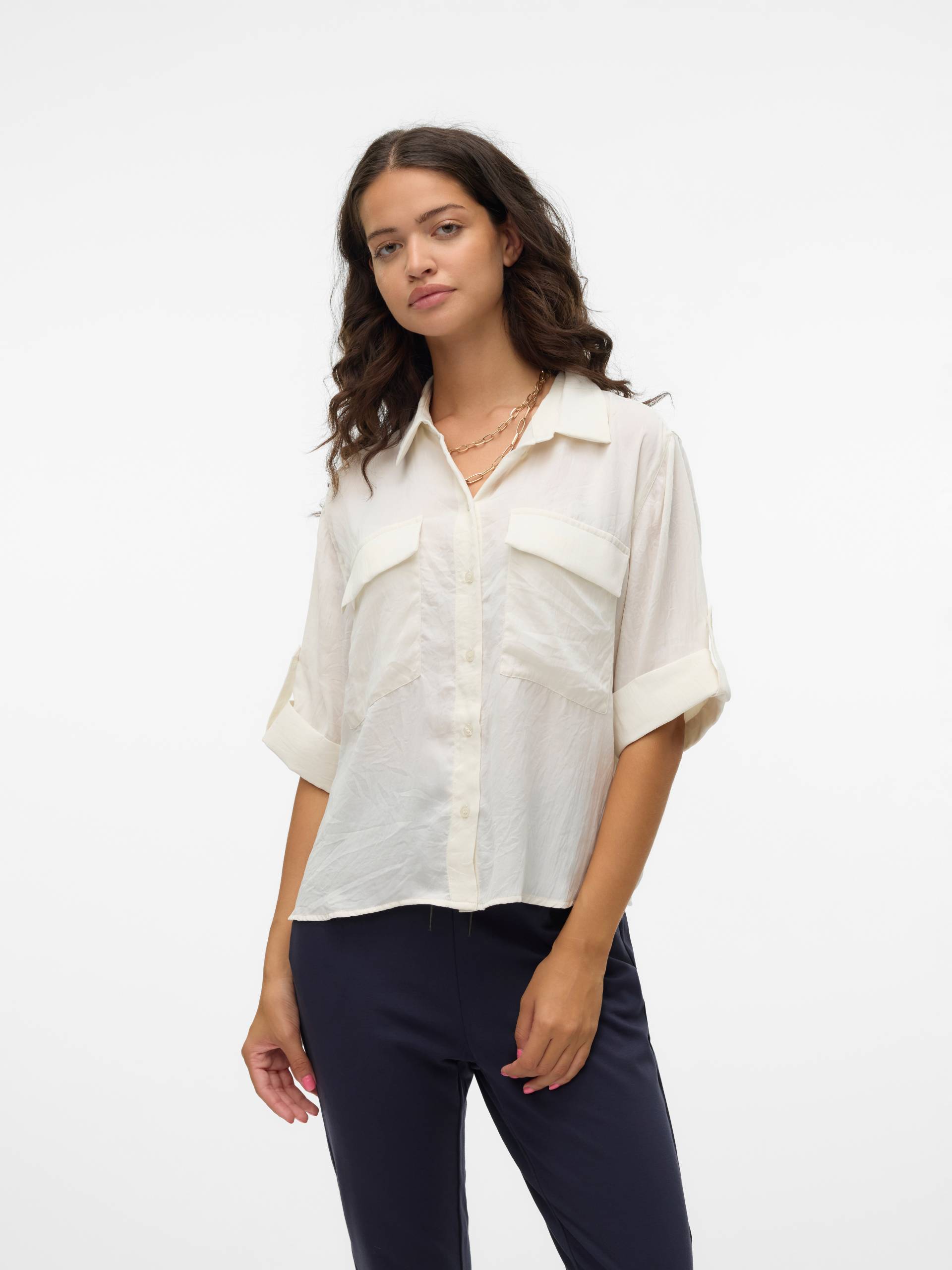 Vero Moda Kurzarmbluse »VMFABIANA 3/4 SHIRT VMA NOOS« von Vero Moda