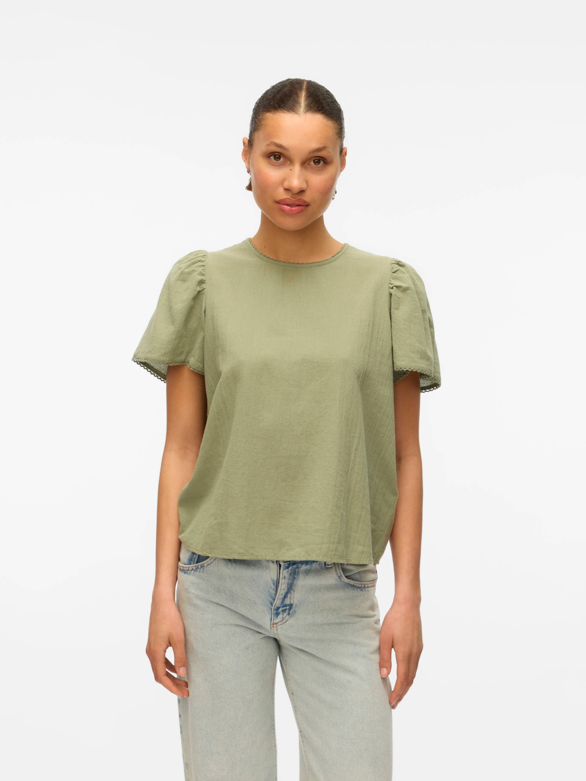Vero Moda Kurzarmbluse »VMPRETTY SS TOP WVN GA NOOS« Vero Moda Kurzarmbluse »VMPRETTY SS TOP WVN GA NOOS« von Vero Moda