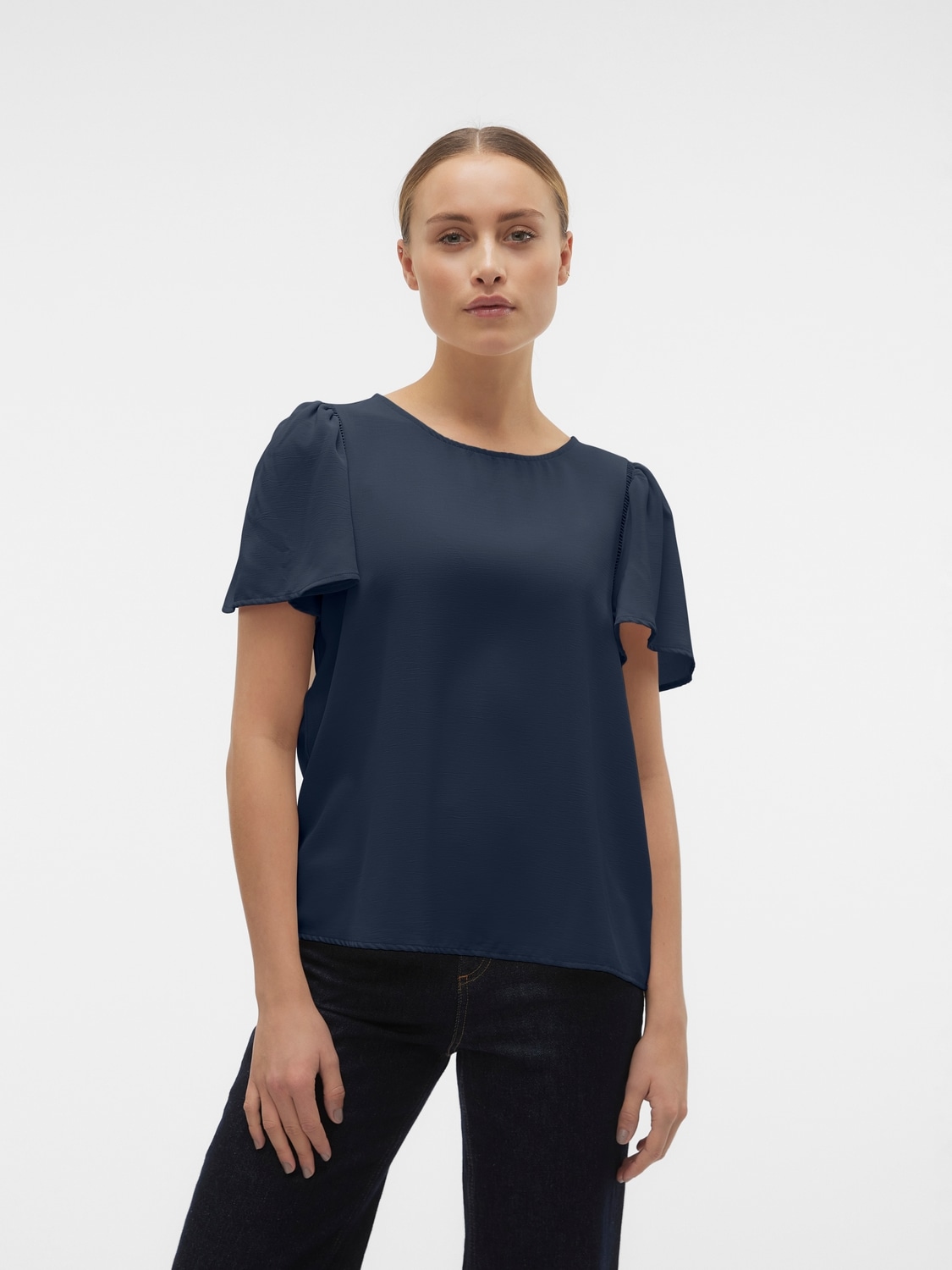 Vero Moda Kurzarmshirt »VMALVA GITTE SS TOP WVN GA« von Vero Moda