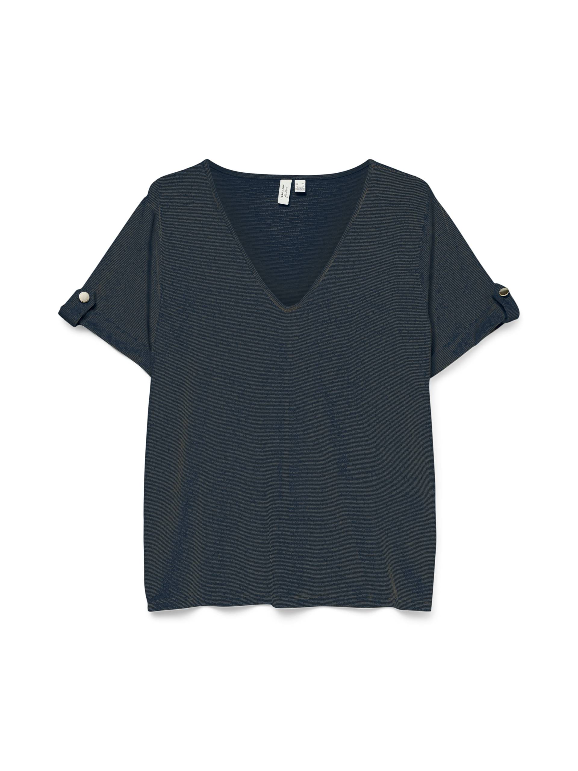 Vero Moda Kurzarmshirt »VMBAILEY S/S V-NECK T-SHIRT JRS BTQ GA« Vero Moda Kurzarmshirt »VMBAILEY S/S V-NECK T-SHIRT JRS BTQ GA« von Vero Moda