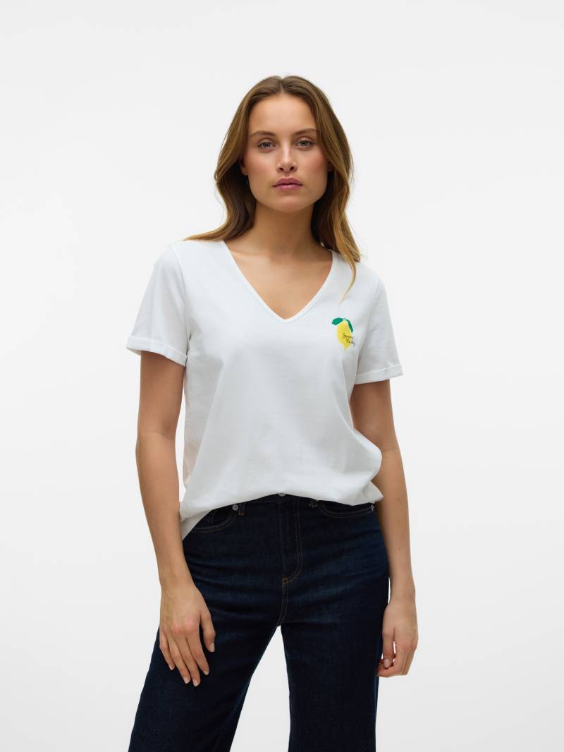 Vero Moda Kurzarmshirt »VMBITONA S/S V-NECK T-SHIRT JRS BTQ GA« von Vero Moda