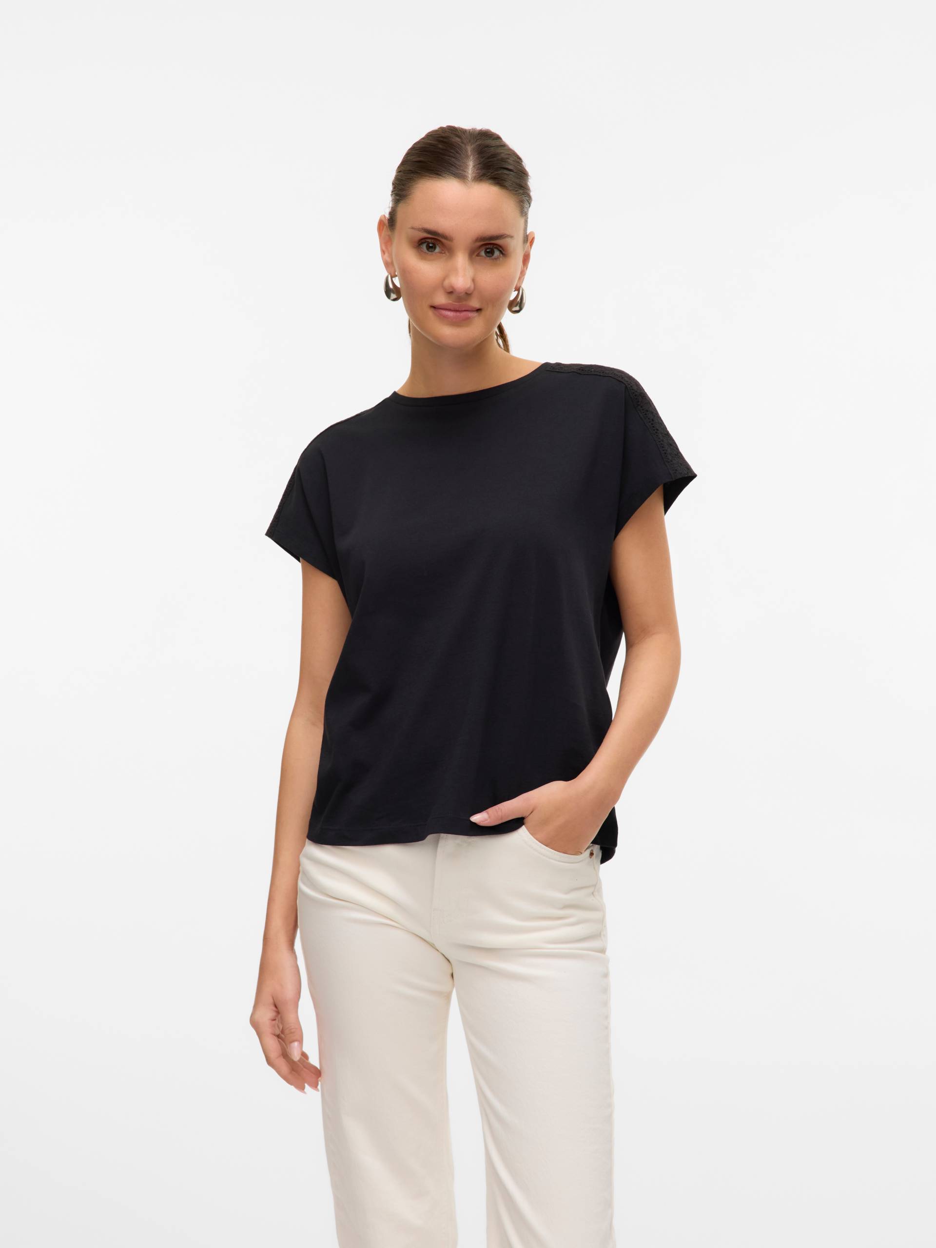 Vero Moda Kurzarmshirt »VMEMMY SS LACE TAPE TOP JRS GA NOOS« von Vero Moda