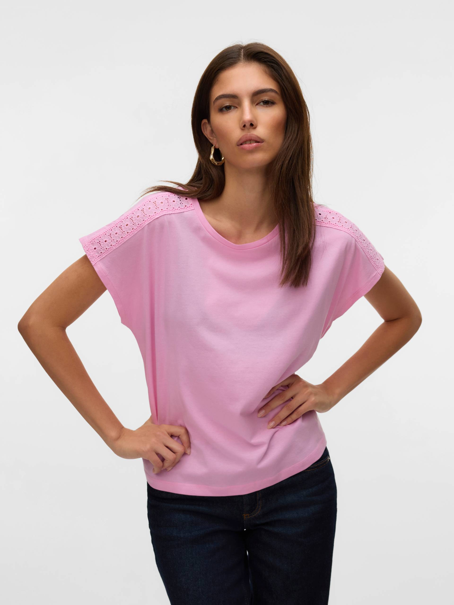 Vero Moda Kurzarmshirt »VMEMMY SS LACE TAPE TOP JRS GA NOOS« Vero Moda Kurzarmshirt »VMEMMY SS LACE TAPE TOP JRS GA NOOS« von Vero Moda