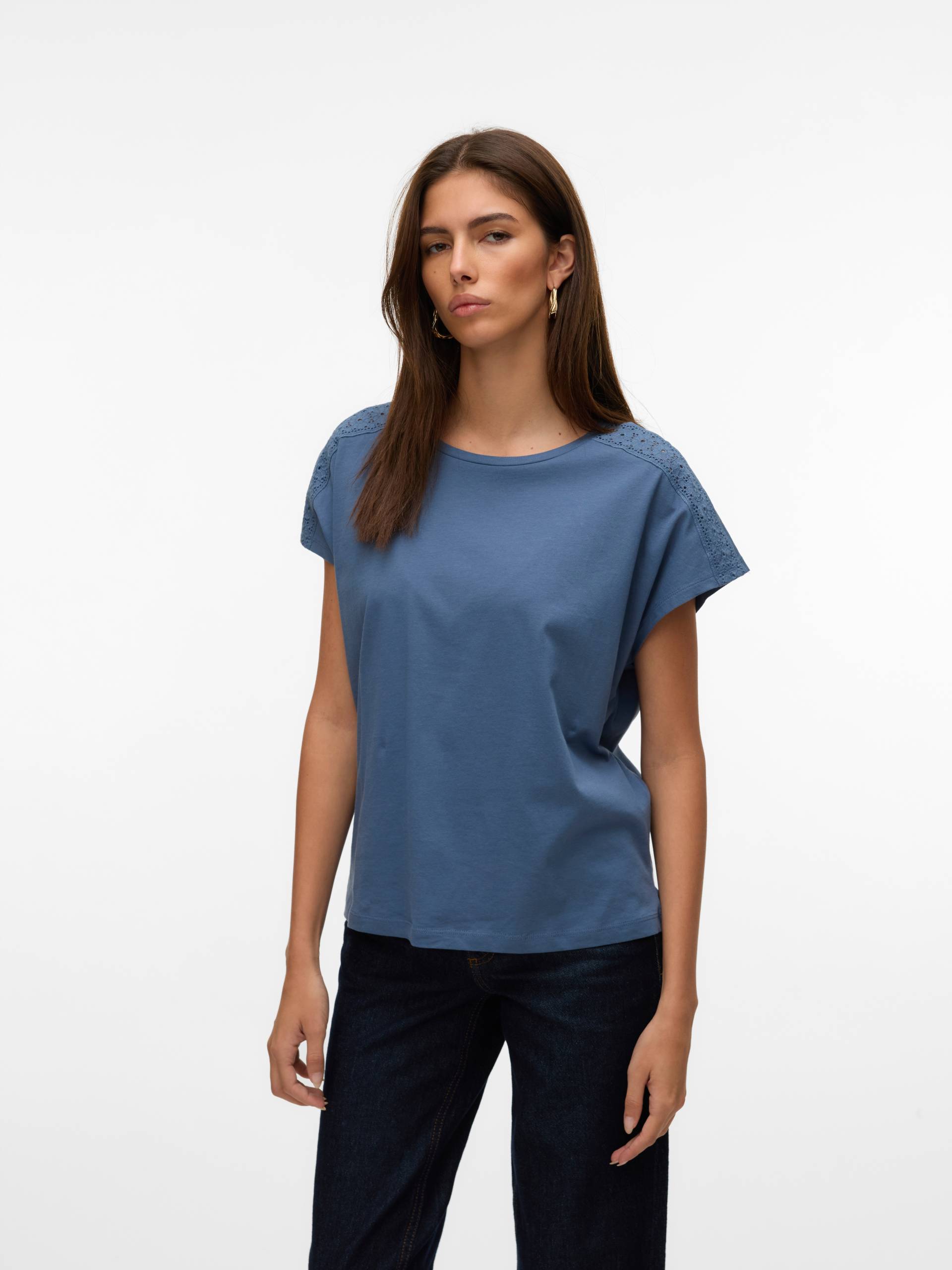 Vero Moda Kurzarmshirt »VMEMMY SS LACE TAPE TOP JRS GA NOOS« Vero Moda Kurzarmshirt »VMEMMY SS LACE TAPE TOP JRS GA NOOS« von Vero Moda