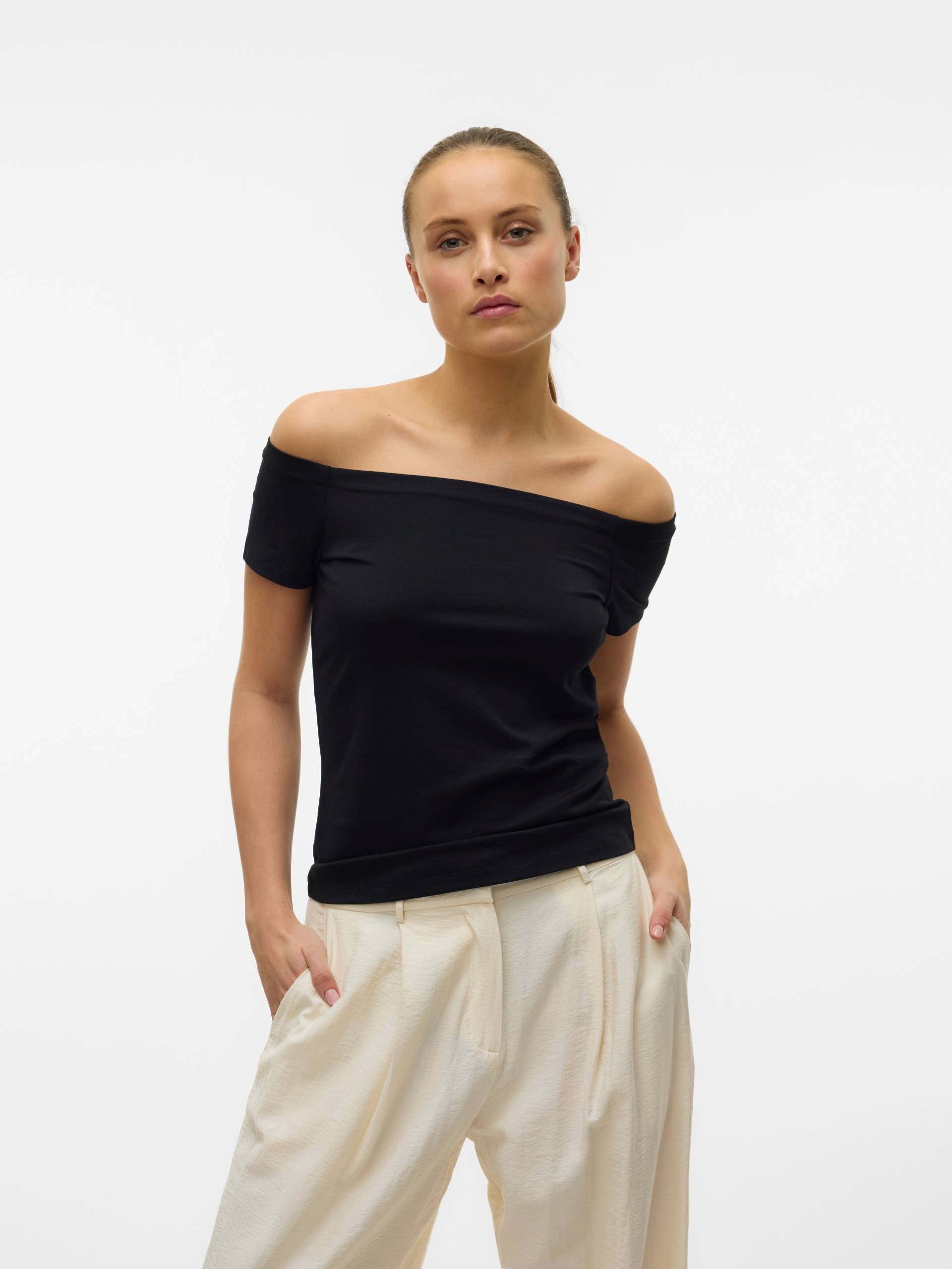 Vero Moda Kurzarmshirt »VMPANDA OFF-SHOULDER TOP JRS GA NOOS« Vero Moda Kurzarmshirt »VMPANDA OFF-SHOULDER TOP JRS GA NOOS« von Vero Moda