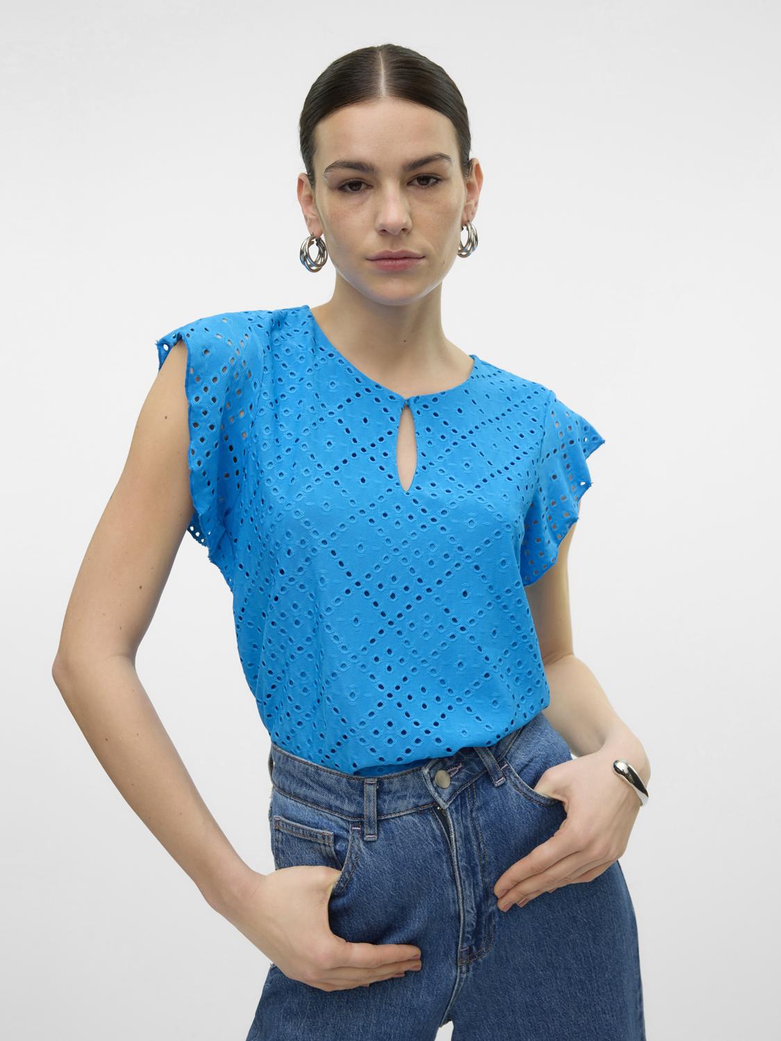 Vero Moda Kurzarmshirt »VMTASSA SS O-NECK TOP JRS GA« von Vero Moda