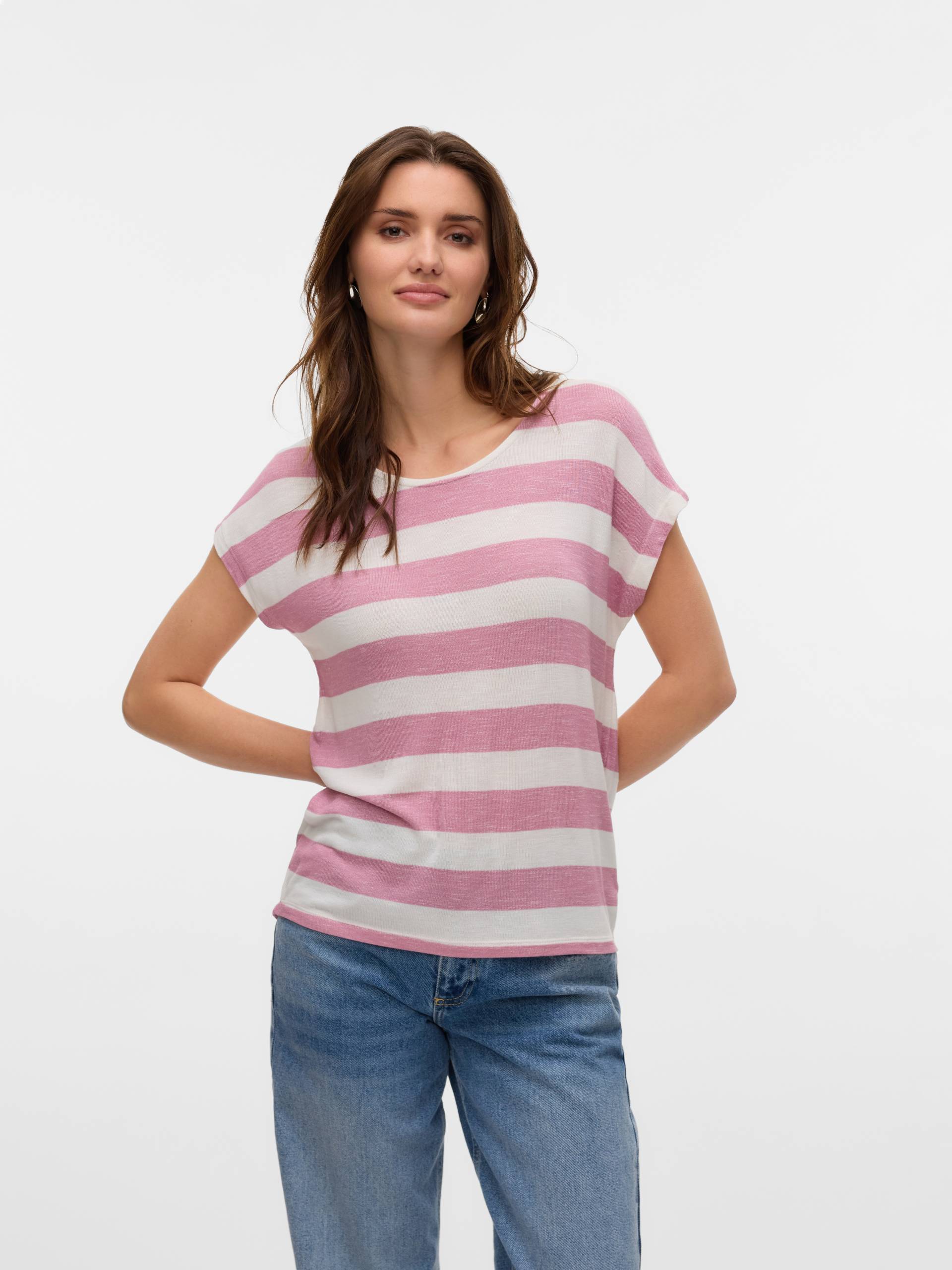 Vero Moda Kurzarmshirt »VMWIDE STRIPE SL TOP GA JRS NOOS« von Vero Moda