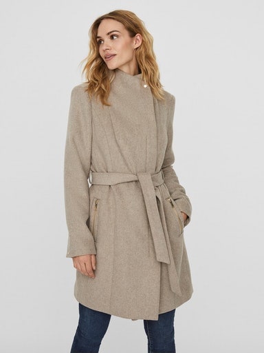 Vero Moda Kurzmantel »VMTWODOPE BELT 3/4 WOOL JACKET GA NOOS« von Vero Moda