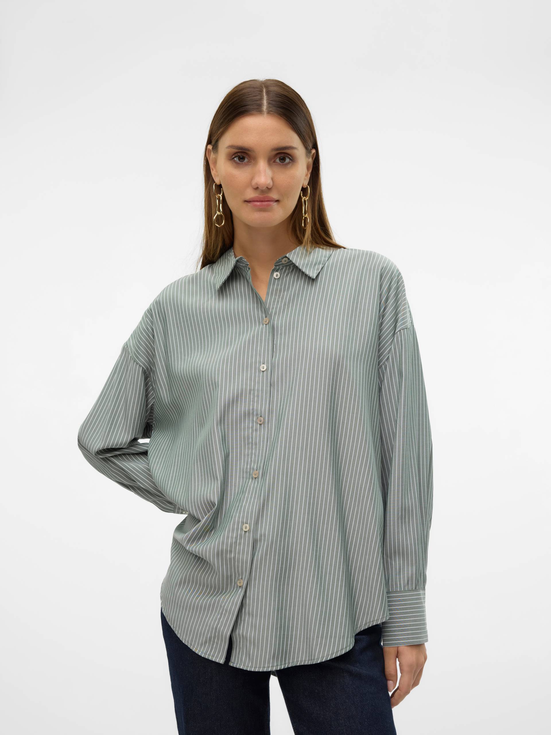 Vero Moda Langarmbluse »VMNORA LS OVERSIZE SHIRT WVN GA NOOS« von Vero Moda