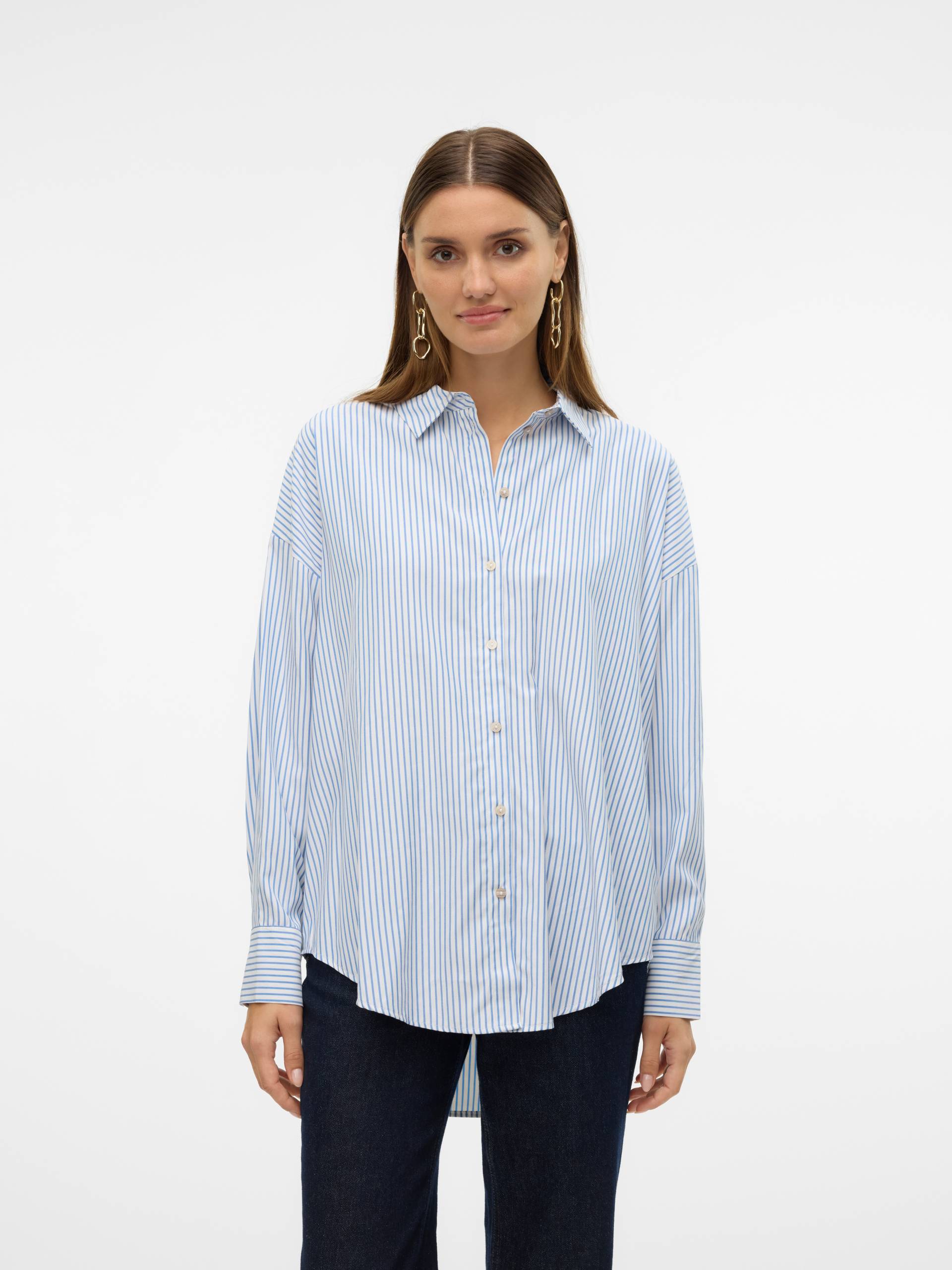 Vero Moda Langarmbluse »VMNORA LS OVERSIZE SHIRT WVN GA NOOS« von Vero Moda