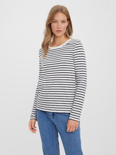 Vero Moda Langarmshirt »VMLEXIE APRIL LS TOP JRS«, mit Zierknöpfen von Vero Moda