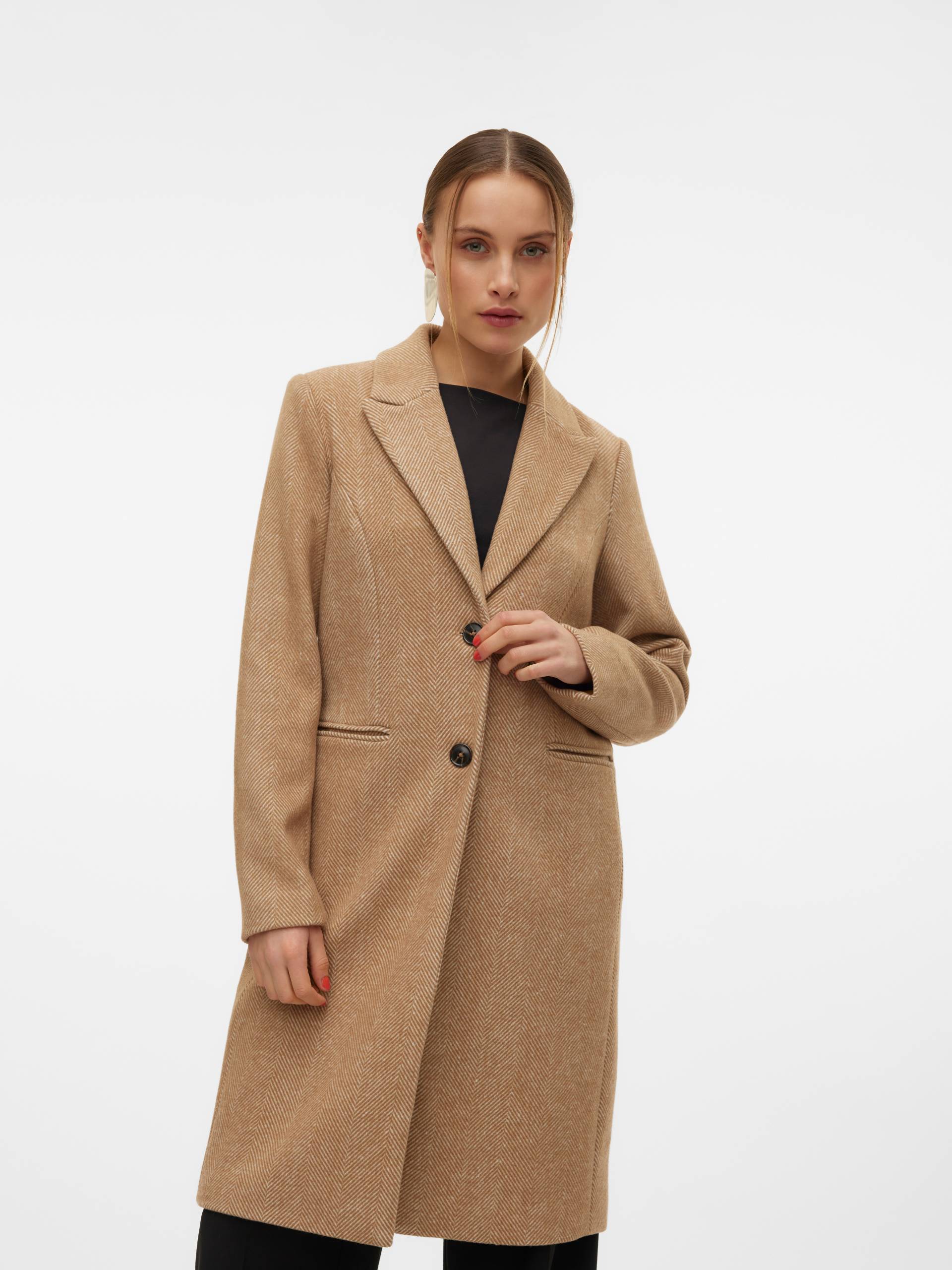 Vero Moda Langmantel »VMBLAZA HERINGBONE LONG WOOL COAT GA BOO« von Vero Moda