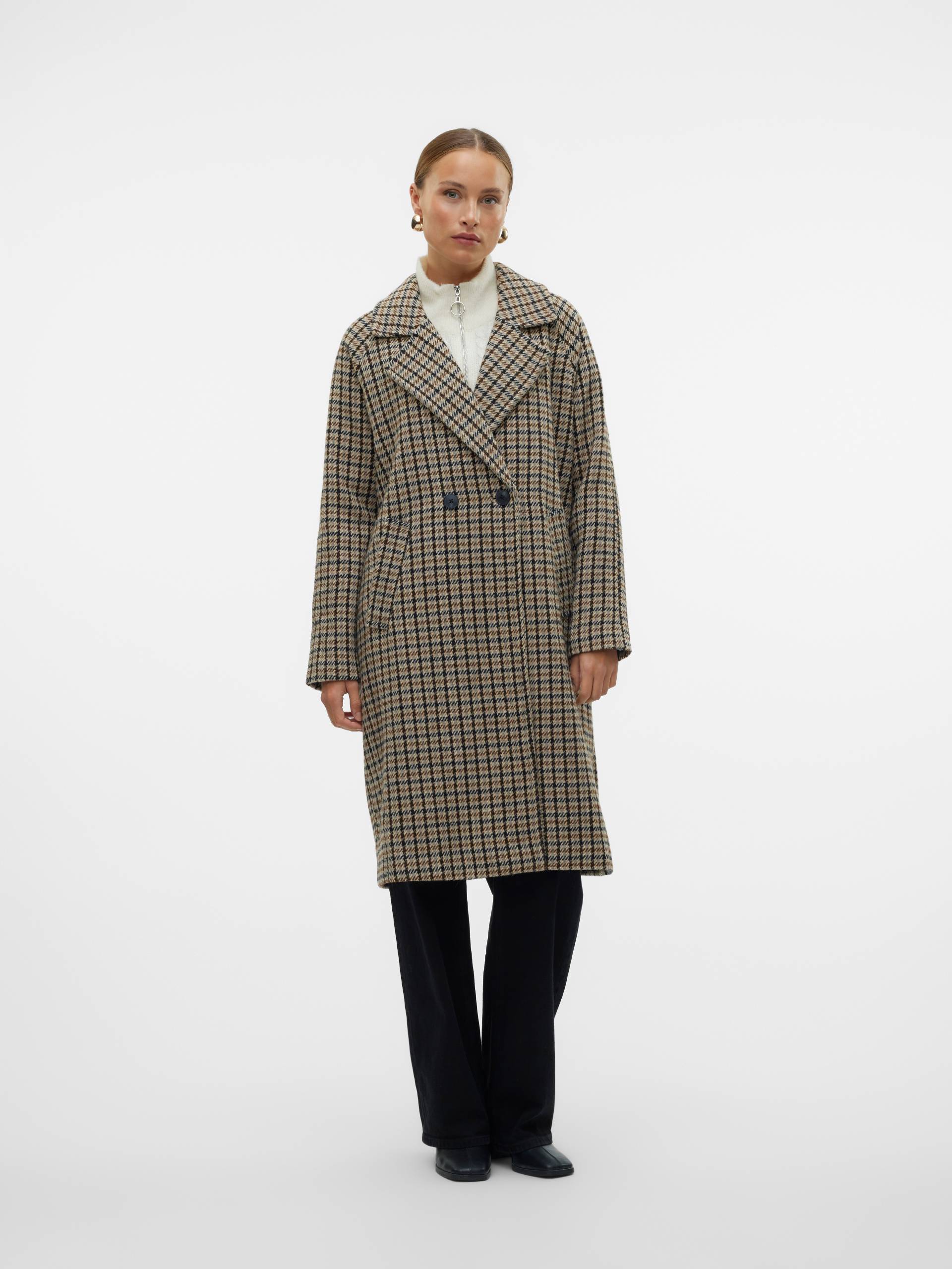 Vero Moda Langmantel »VMHANNAH LONG WOOL CHECK COAT GA BOO« von Vero Moda