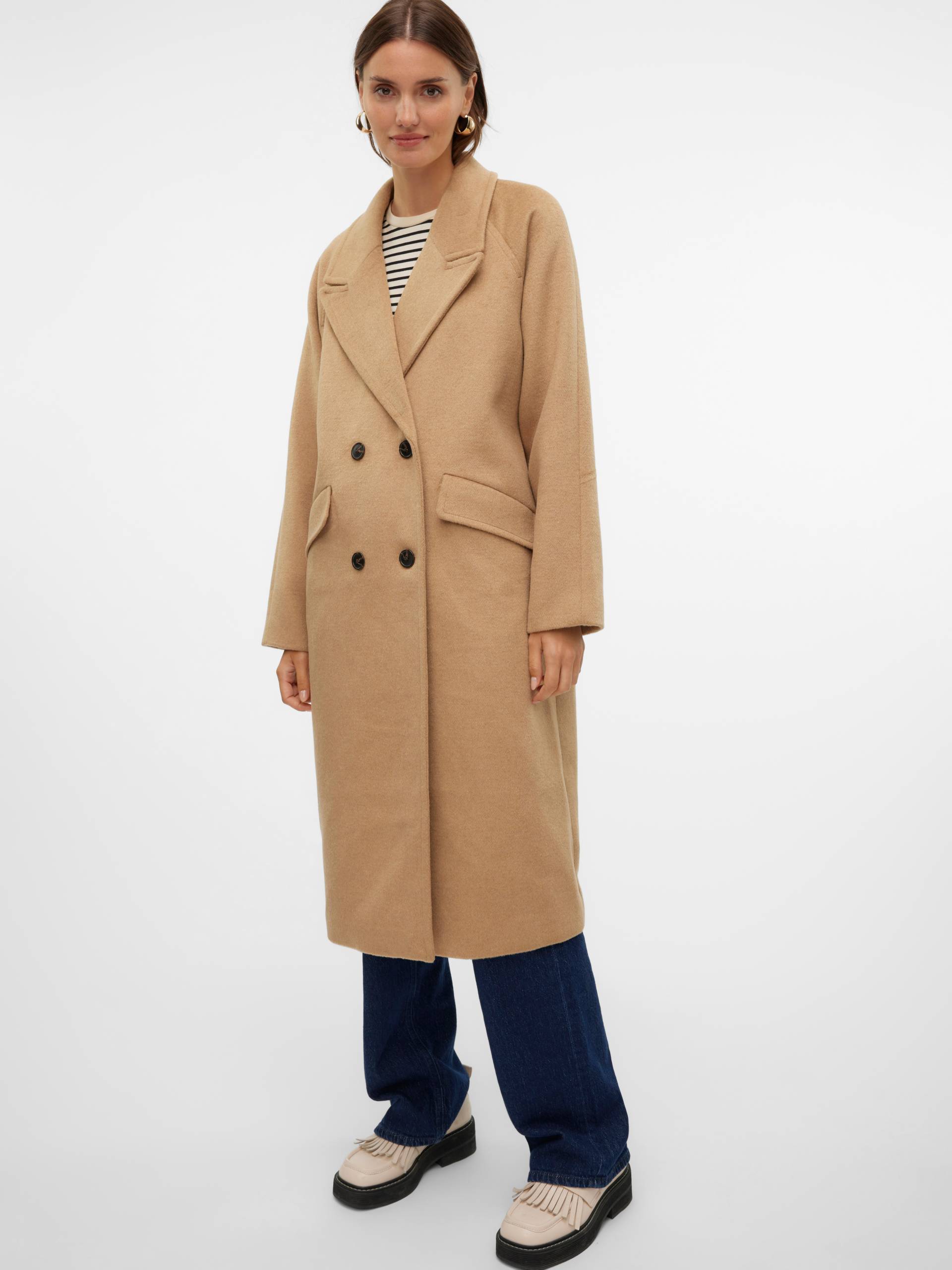 Vero Moda Langmantel »VMHARPER LONG WOOL COAT GA NOOS«, mit Wollanteil von Vero Moda