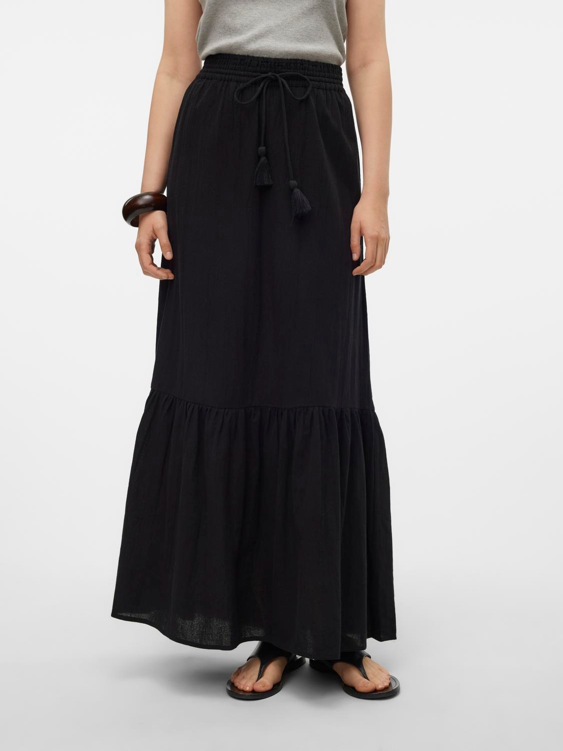 Vero Moda Maxirock »VMPRETTY HW MAXI SKIRT WVN GA NOOS« von Vero Moda