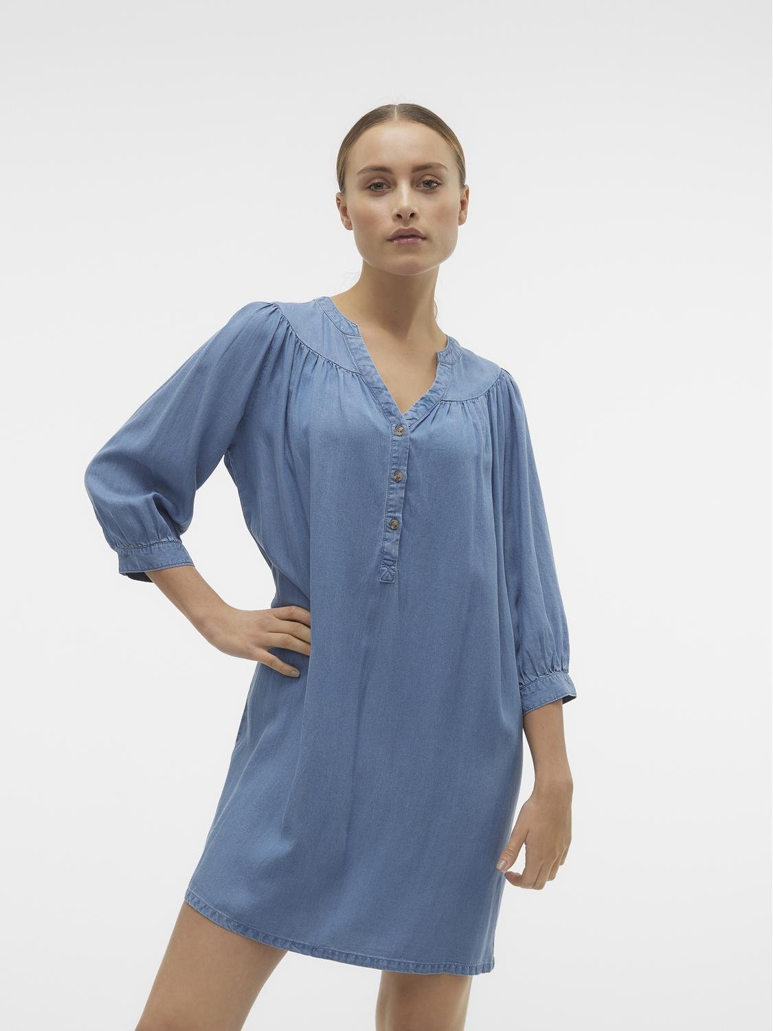 Vero Moda Minikleid »VMBREE 3/4 LOOSE TUNIC GA«, im Denim Look von Vero Moda