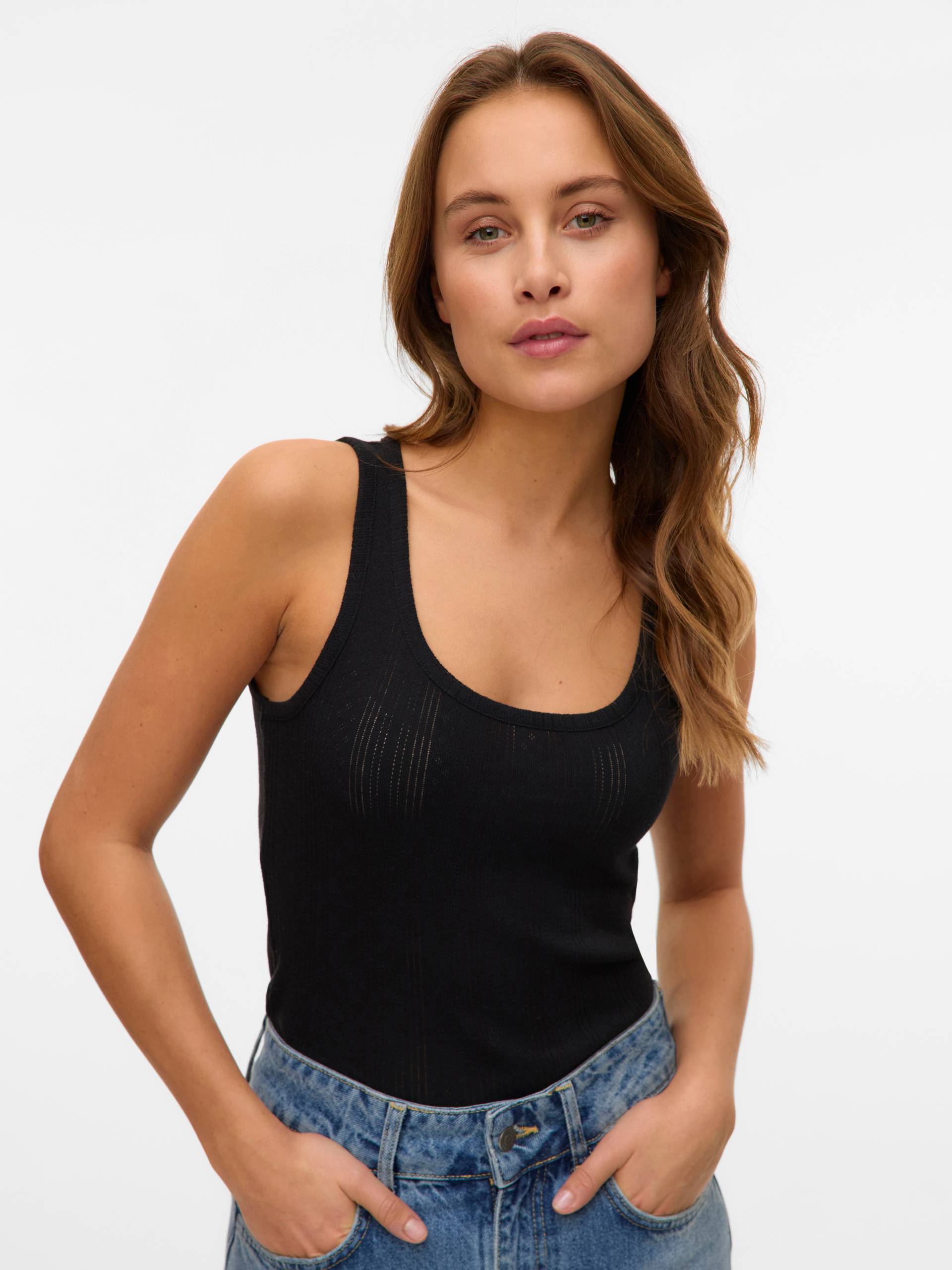 Vero Moda Ripptanktop »VMLISA POINTELLE TANK TOP JRS NOOS« Vero Moda Ripptanktop »VMLISA POINTELLE TANK TOP JRS NOOS« von Vero Moda
