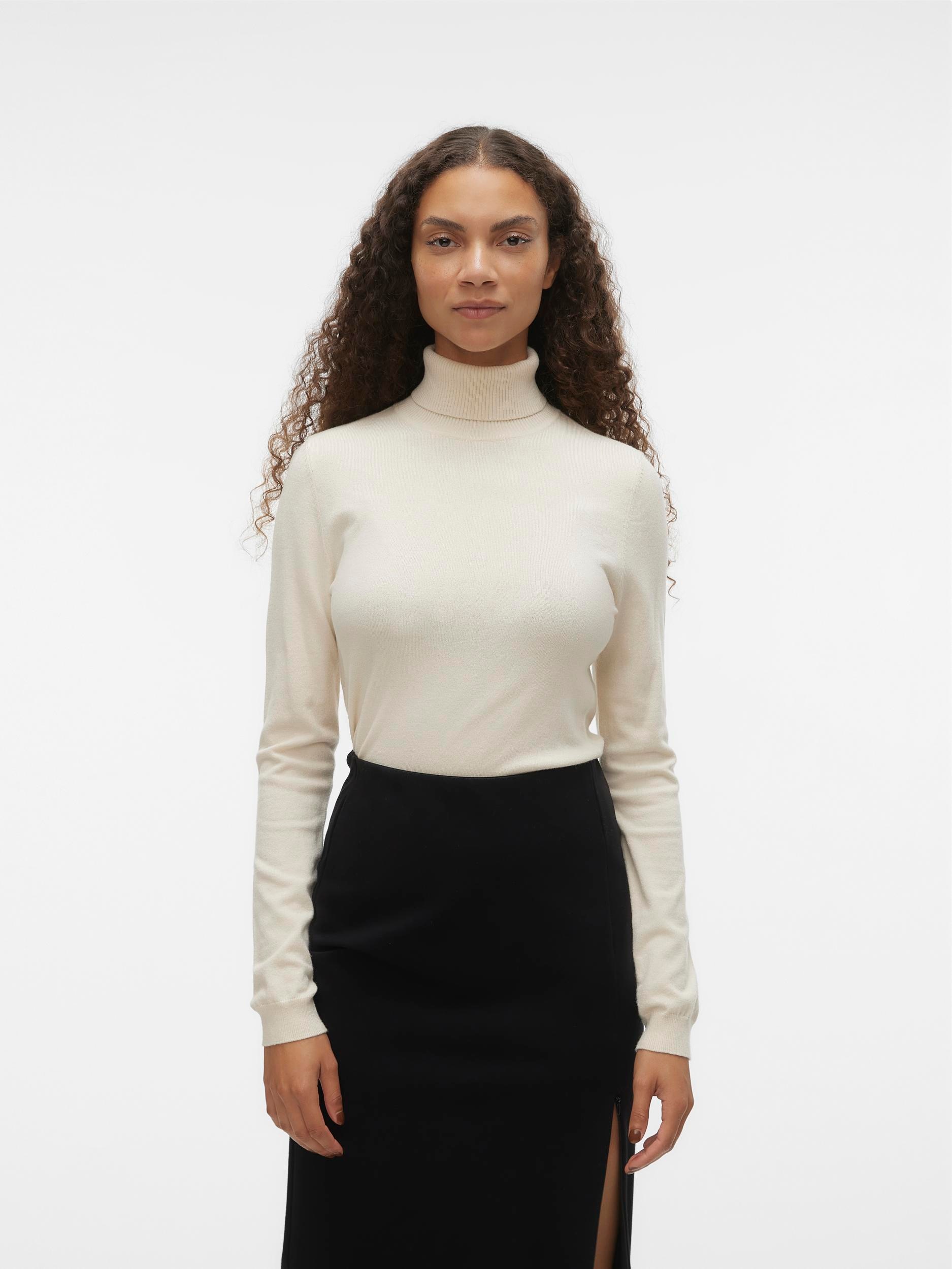 Vero Moda Rollkragenpullover »VMHAPPINESS LS ROLLNK PULLOVE GA BOO REP« von Vero Moda