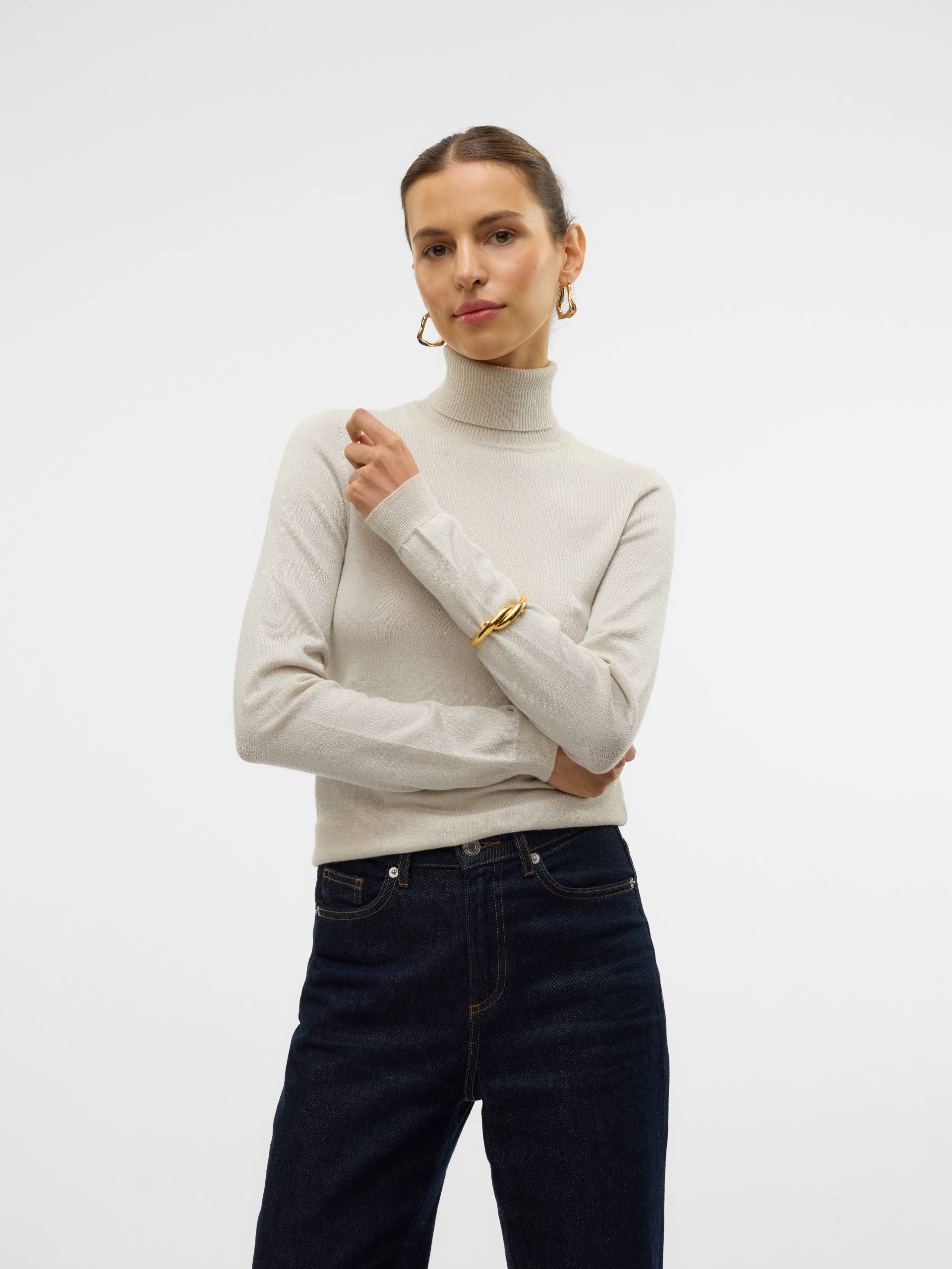 Vero Moda Rollkragenpullover »VMHAPPYSHINE LS ROLLNECK PULLOVER BOO« von Vero Moda