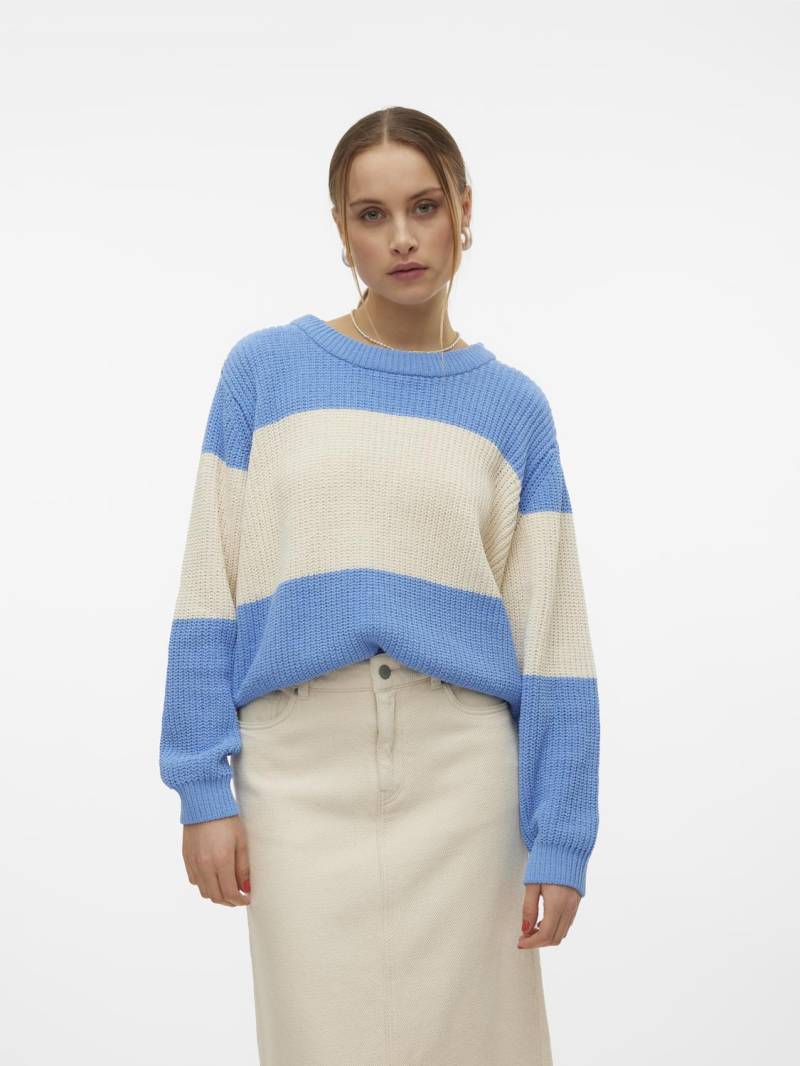 Vero Moda Rundhalspullover »VMAGATE BLOCK LS O-NECK PULLOVER ENT«, Colorblock Design von Vero Moda