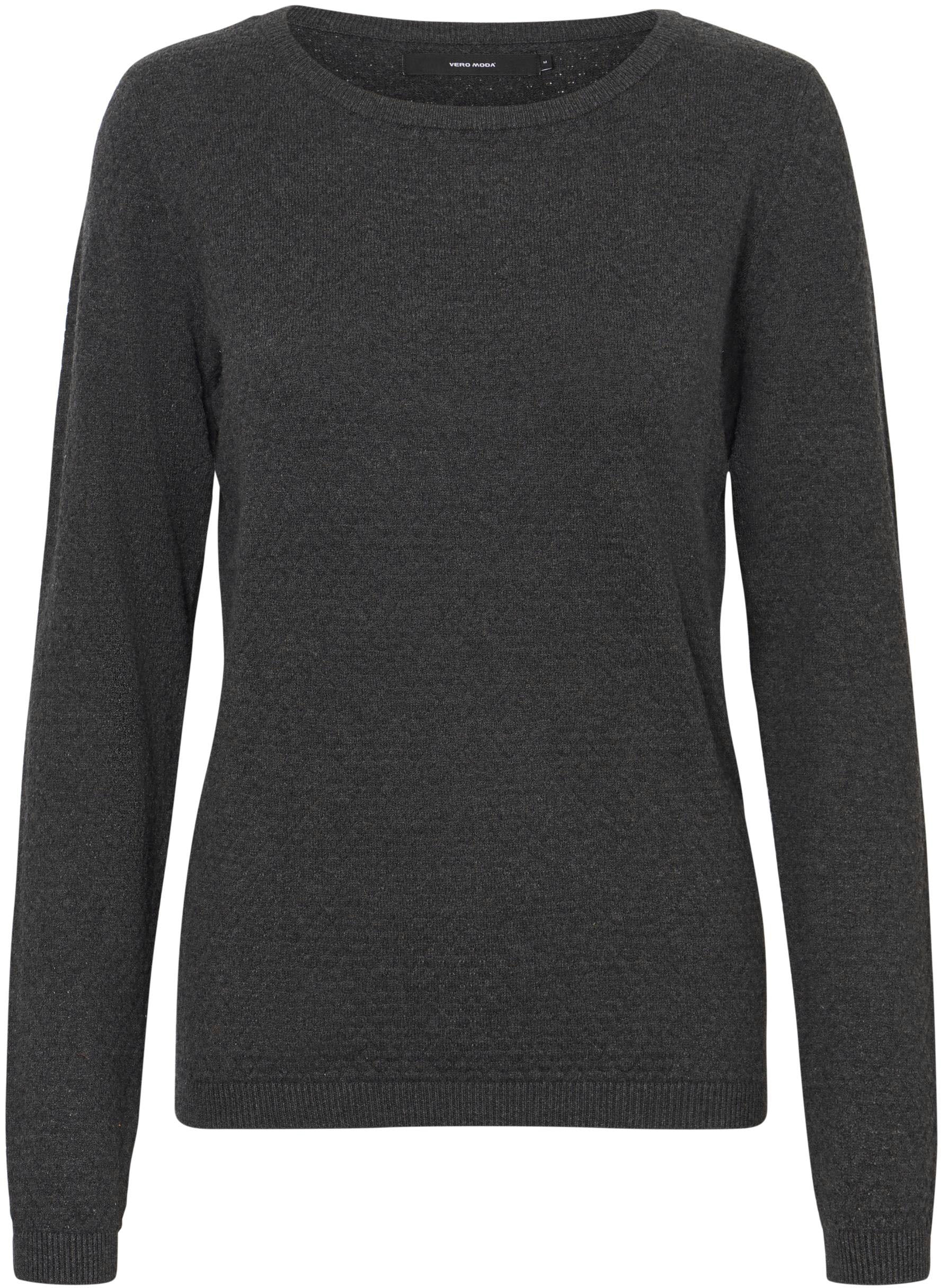 Vero Moda Rundhalspullover »VMCARE STRUCTURE LS O-NECK BLOUSE«, aus Bio-Baumwolle von Vero Moda